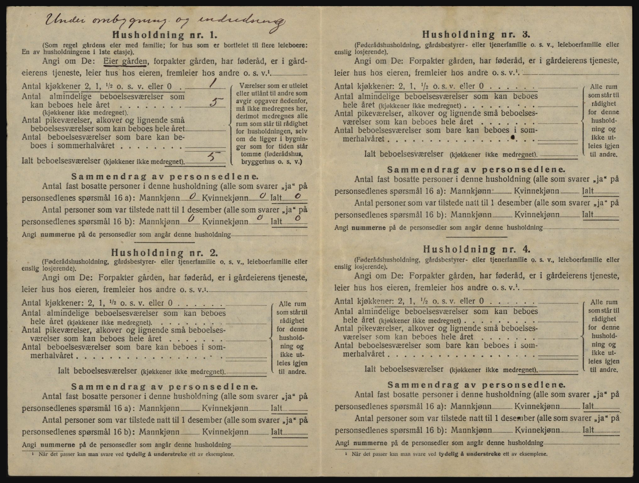 SAO, 1920 census for Onsøy, 1920, p. 927