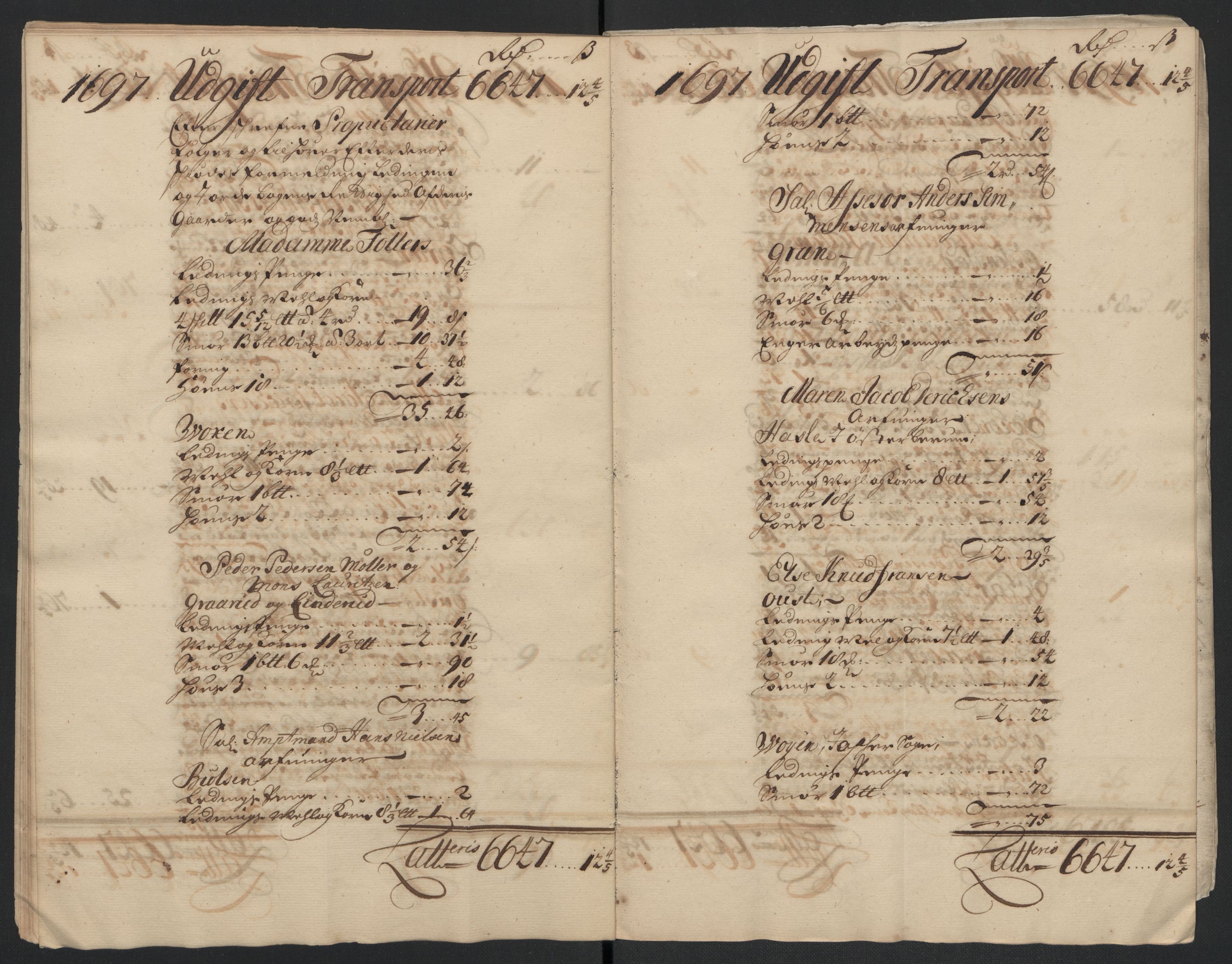 Rentekammeret inntil 1814, Reviderte regnskaper, Fogderegnskap, AV/RA-EA-4092/R10/L0440: Fogderegnskap Aker og Follo, 1696-1697, p. 251