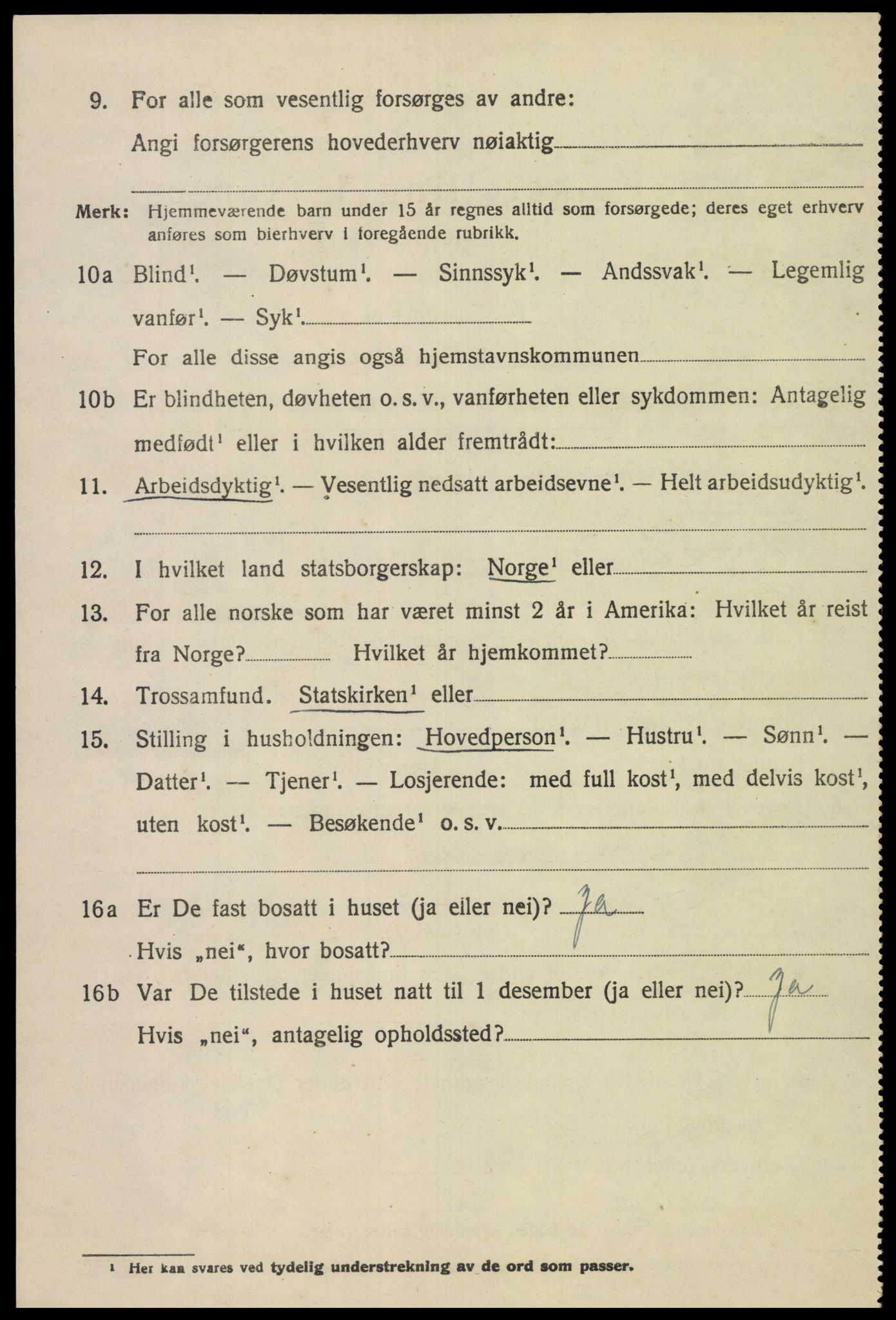 SAK, 1920 census for Bakke, 1920, p. 2371