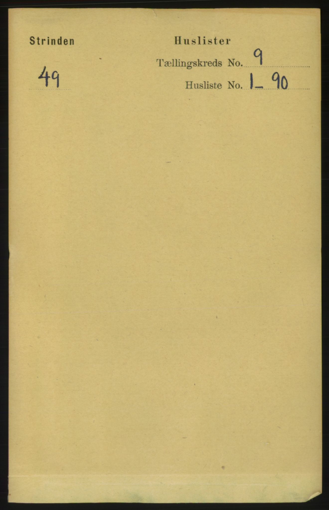 RA, 1891 census for 1660 Strinda, 1891, p. 7956