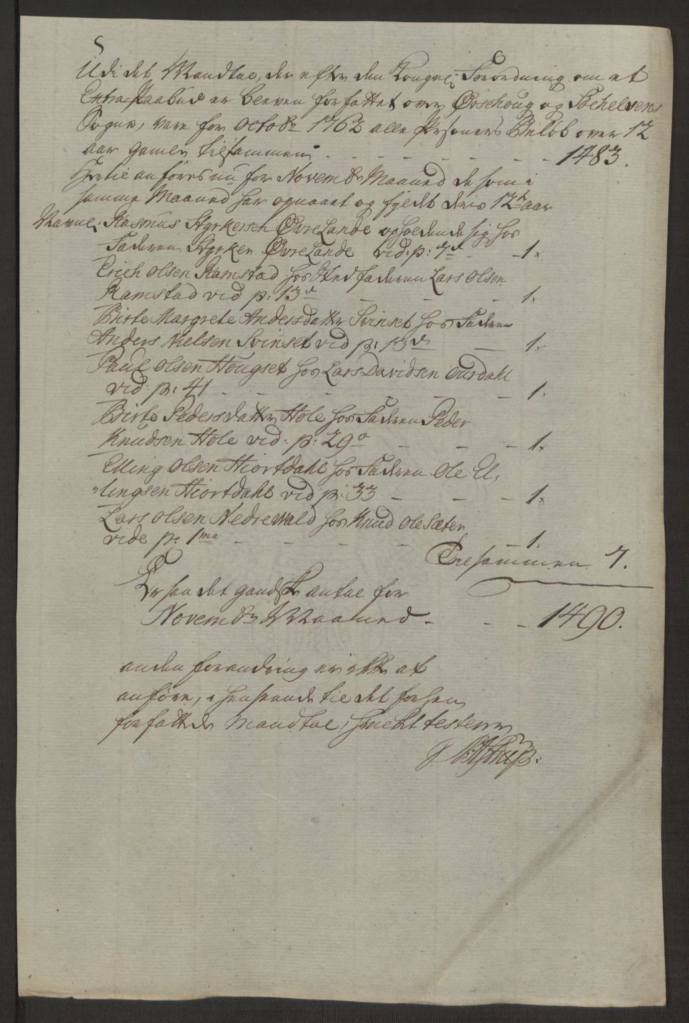 Rentekammeret inntil 1814, Realistisk ordnet avdeling, RA/EA-4070/Ol/L0019: [Gg 10]: Ekstraskatten, 23.09.1762. Sunnmøre, 1762-1763, p. 158