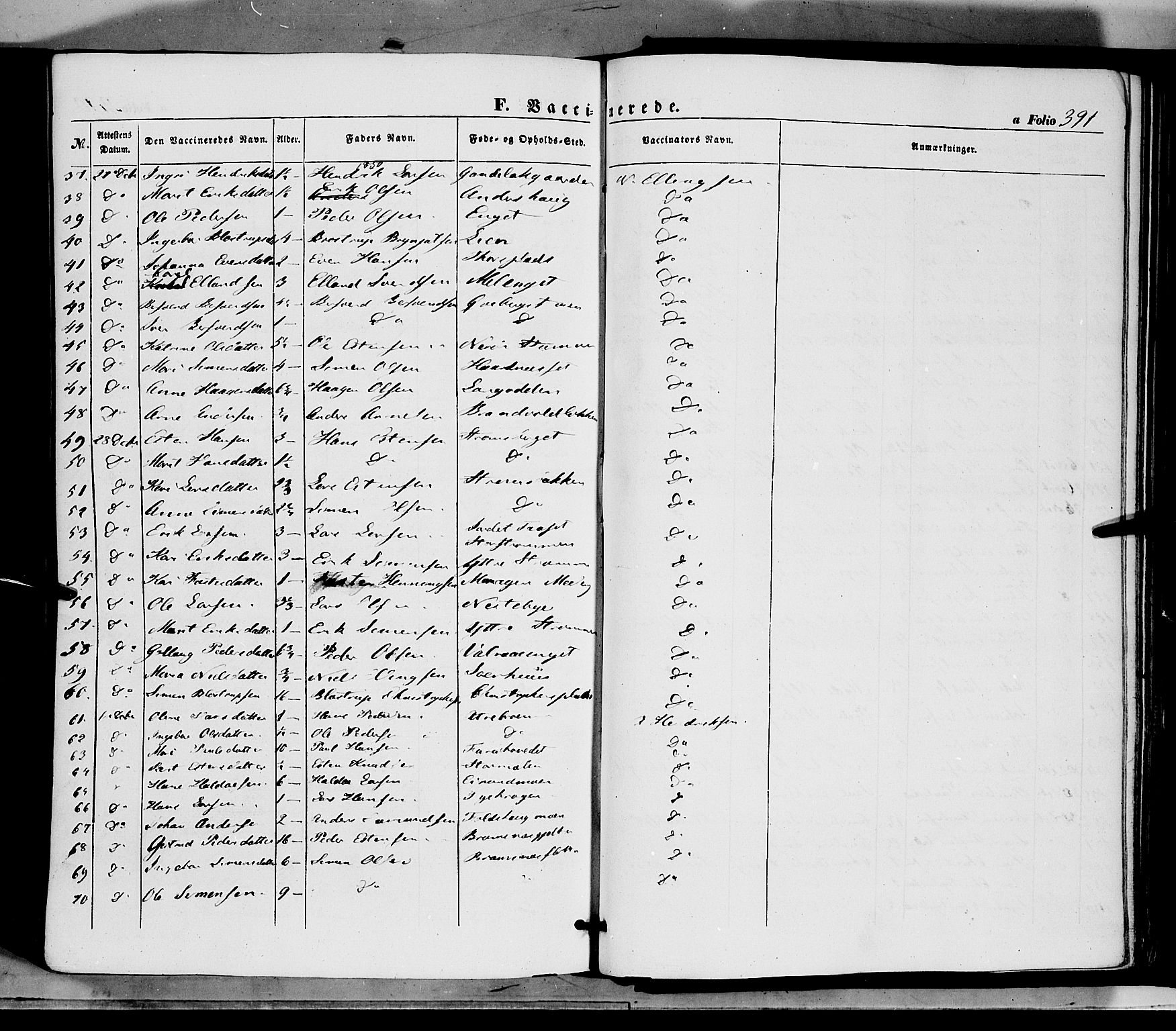 Tynset prestekontor, AV/SAH-PREST-058/H/Ha/Haa/L0020: Parish register (official) no. 20, 1848-1862, p. 391