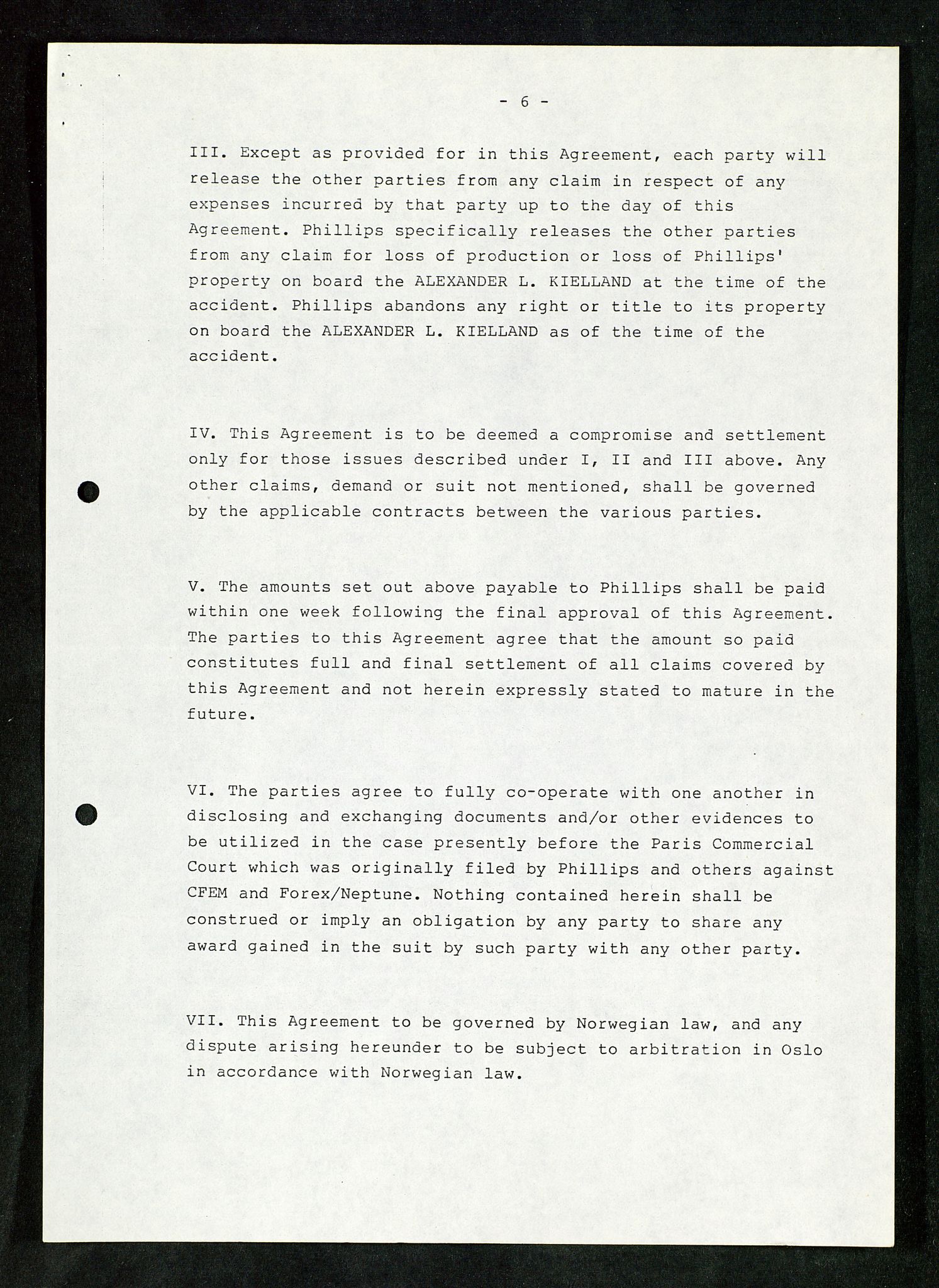 Pa 1503 - Stavanger Drilling AS, AV/SAST-A-101906/Da/L0017: Alexander L. Kielland - Saks- og korrespondansearkiv, 1981-1984, p. 259