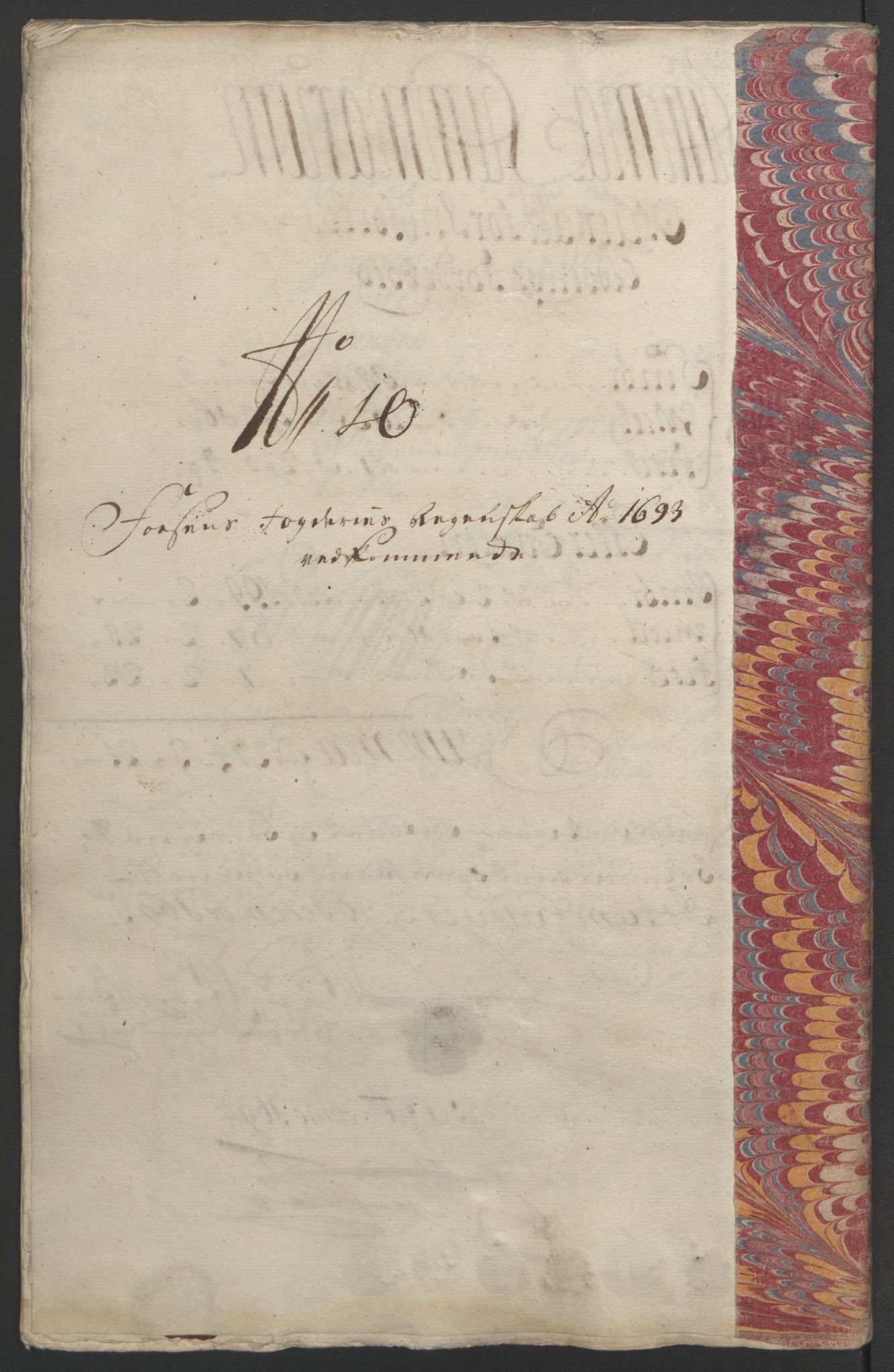Rentekammeret inntil 1814, Reviderte regnskaper, Fogderegnskap, RA/EA-4092/R57/L3849: Fogderegnskap Fosen, 1692-1693, p. 548