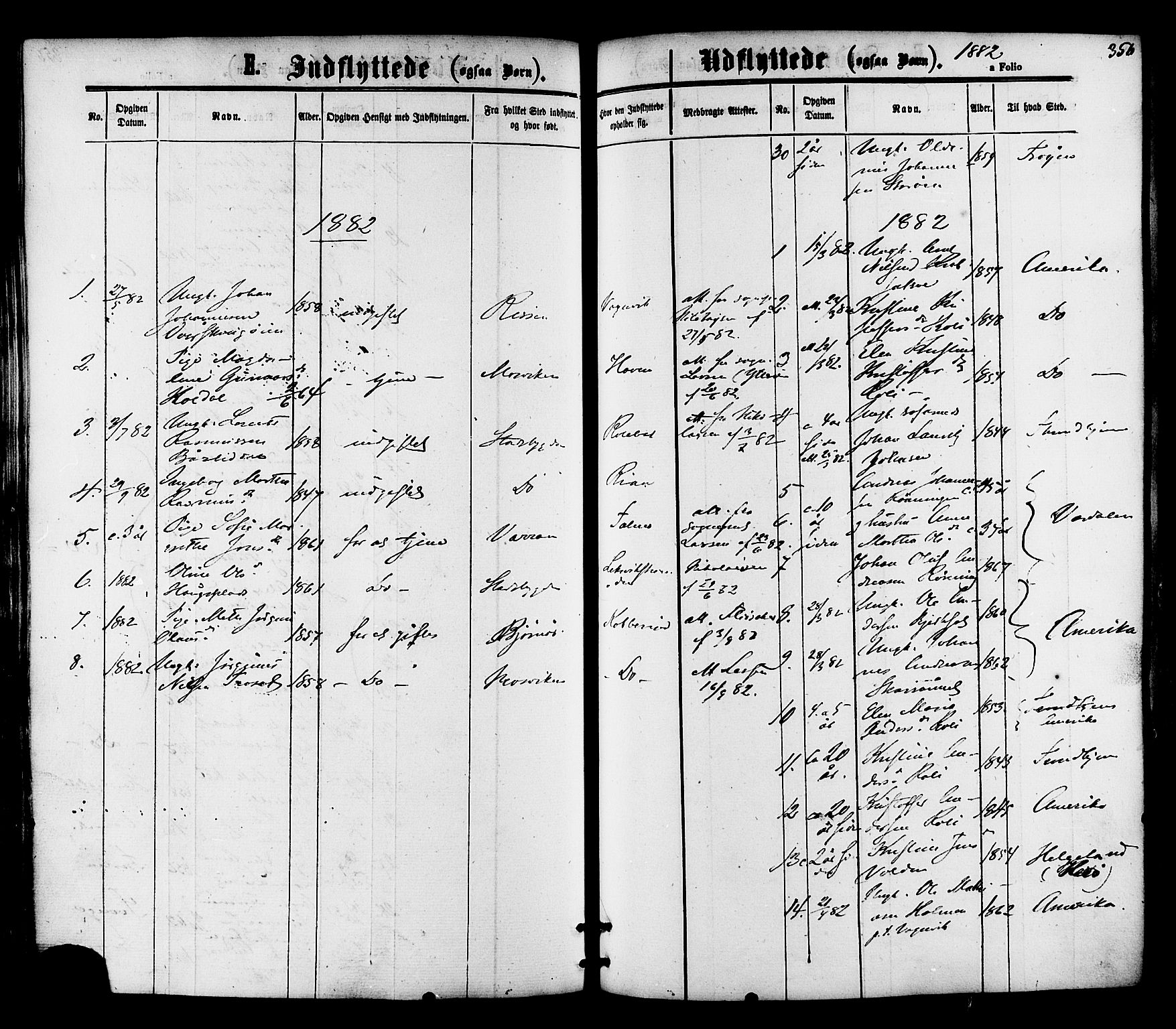 Ministerialprotokoller, klokkerbøker og fødselsregistre - Nord-Trøndelag, AV/SAT-A-1458/701/L0009: Parish register (official) no. 701A09 /1, 1864-1882, p. 356