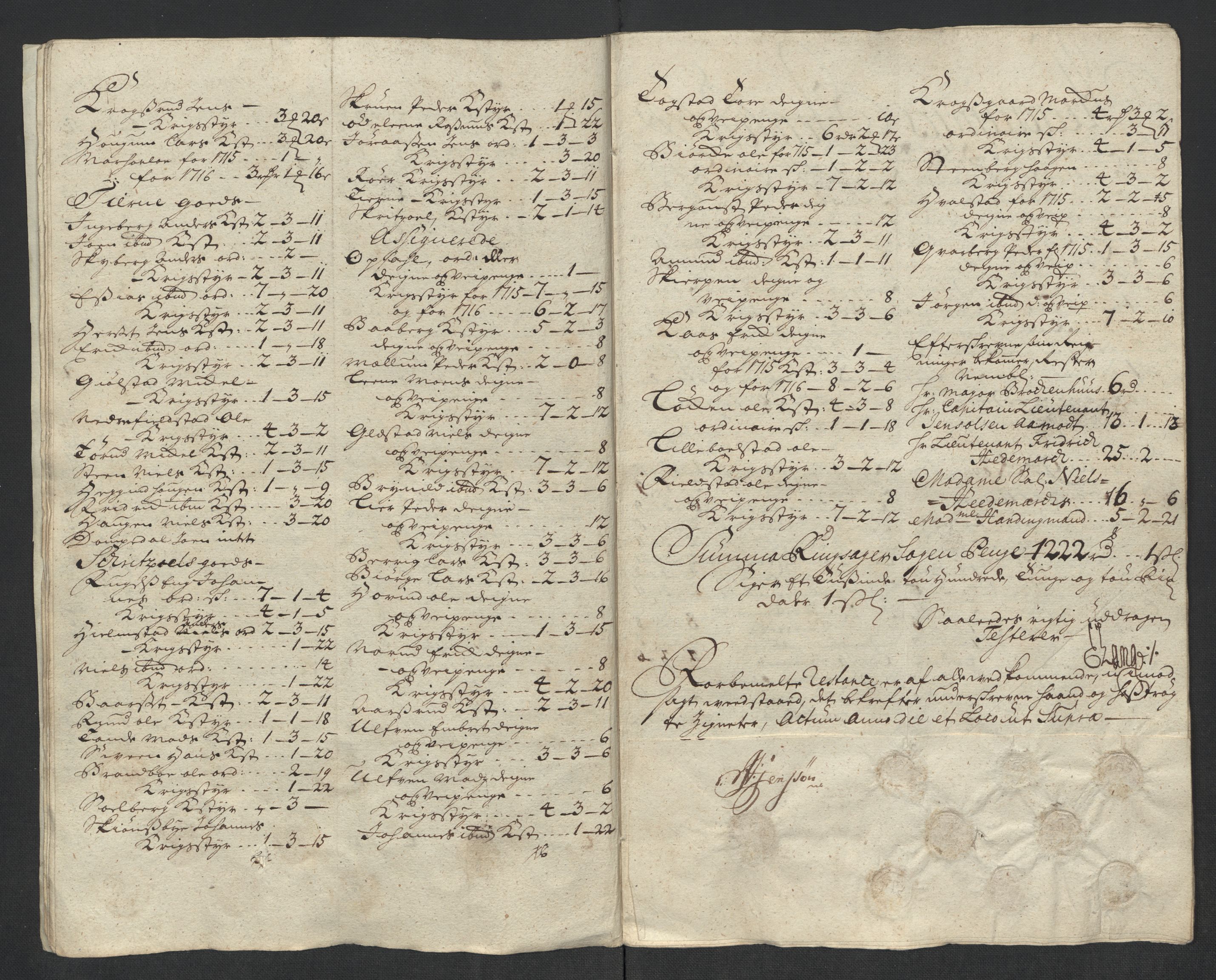 Rentekammeret inntil 1814, Reviderte regnskaper, Fogderegnskap, AV/RA-EA-4092/R16/L1055: Fogderegnskap Hedmark, 1716, p. 405