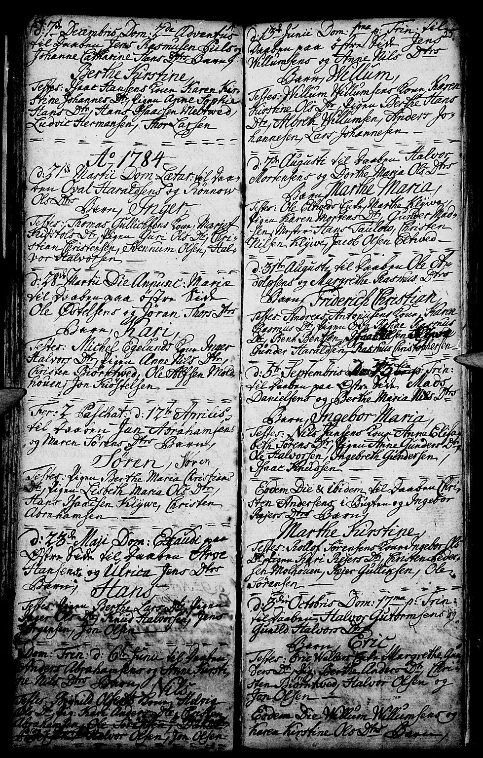 Porsgrunn kirkebøker , SAKO/A-104/G/Ga/L0001: Parish register (copy) no. I 1, 1766-1790, p. 54-55