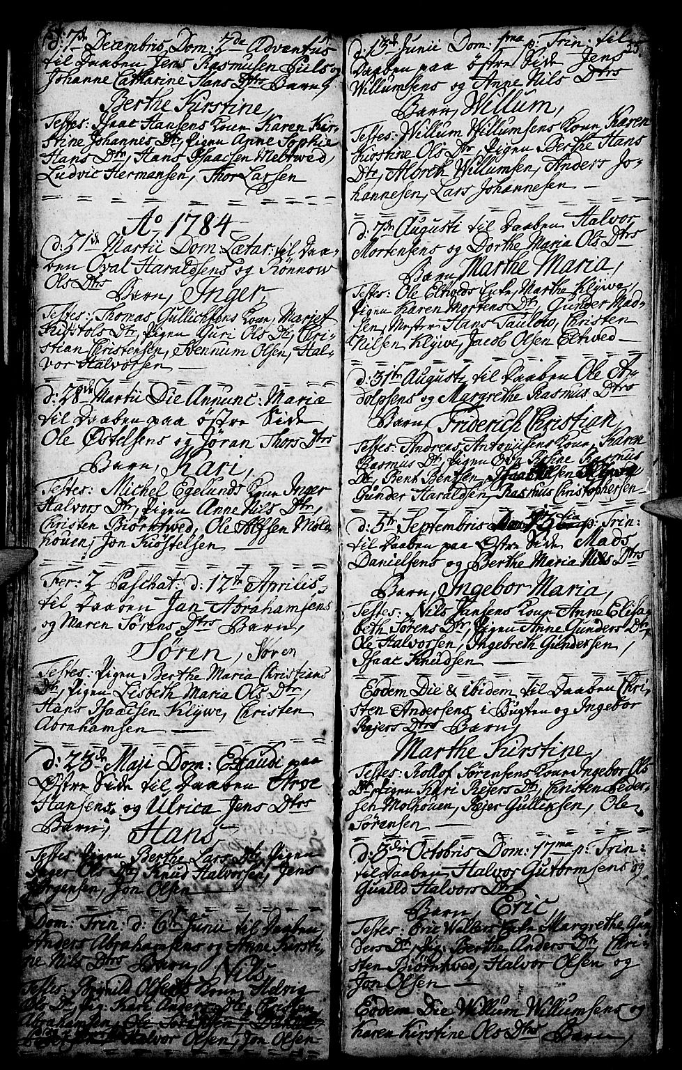 Porsgrunn kirkebøker , AV/SAKO-A-104/G/Ga/L0001: Parish register (copy) no. I 1, 1766-1790, p. 54-55