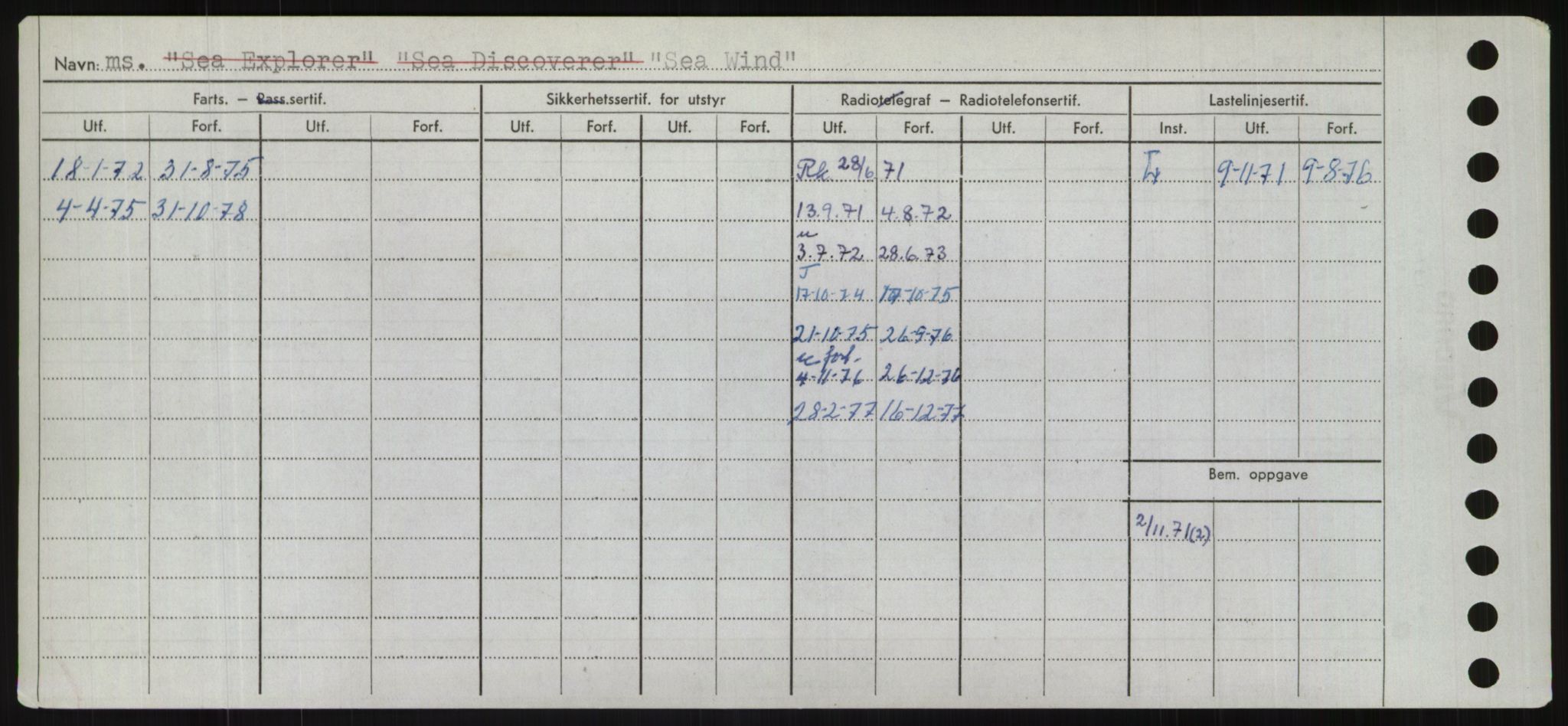 Sjøfartsdirektoratet med forløpere, Skipsmålingen, AV/RA-S-1627/H/Hd/L0032: Fartøy, San-Seve, p. 326