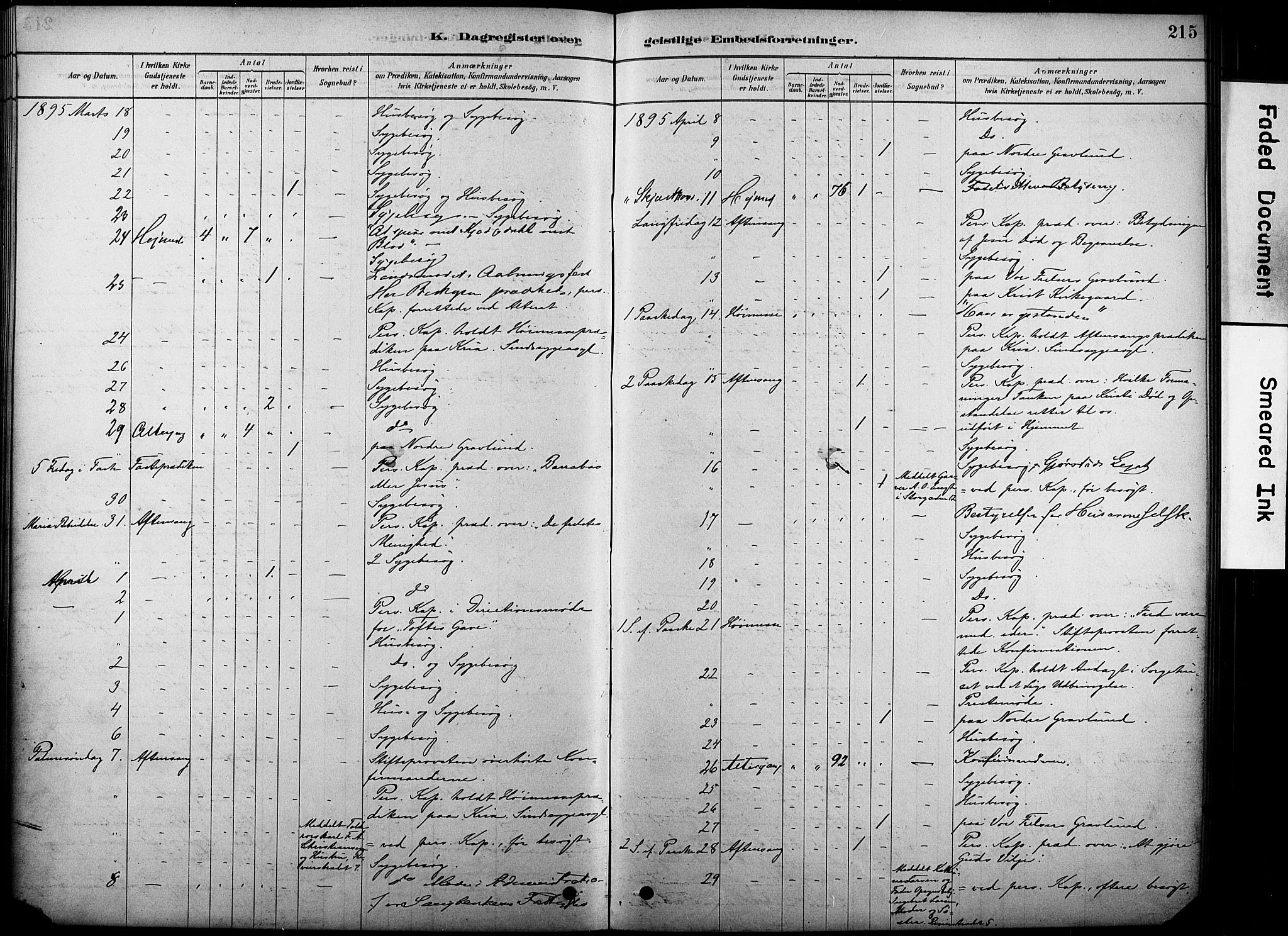 Oslo domkirke Kirkebøker, SAO/A-10752/F/Fa/L0038: Parish register (official) no. 38, 1878-1921, p. 215