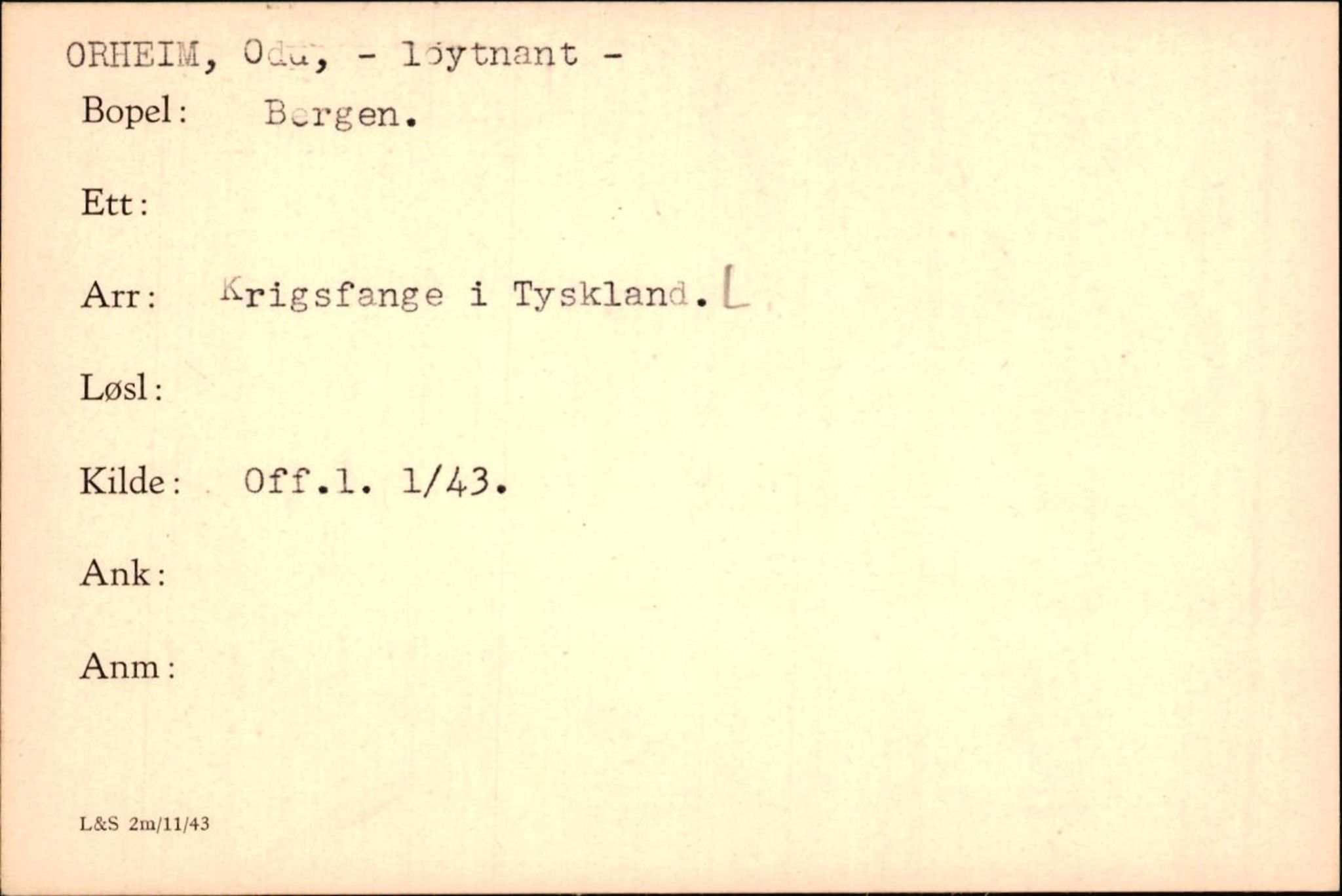 Forsvaret, Forsvarets krigshistoriske avdeling, RA/RAFA-2017/Y/Yf/L0200: II-C-11-2102  -  Norske krigsfanger i Tyskland, 1940-1945, p. 821