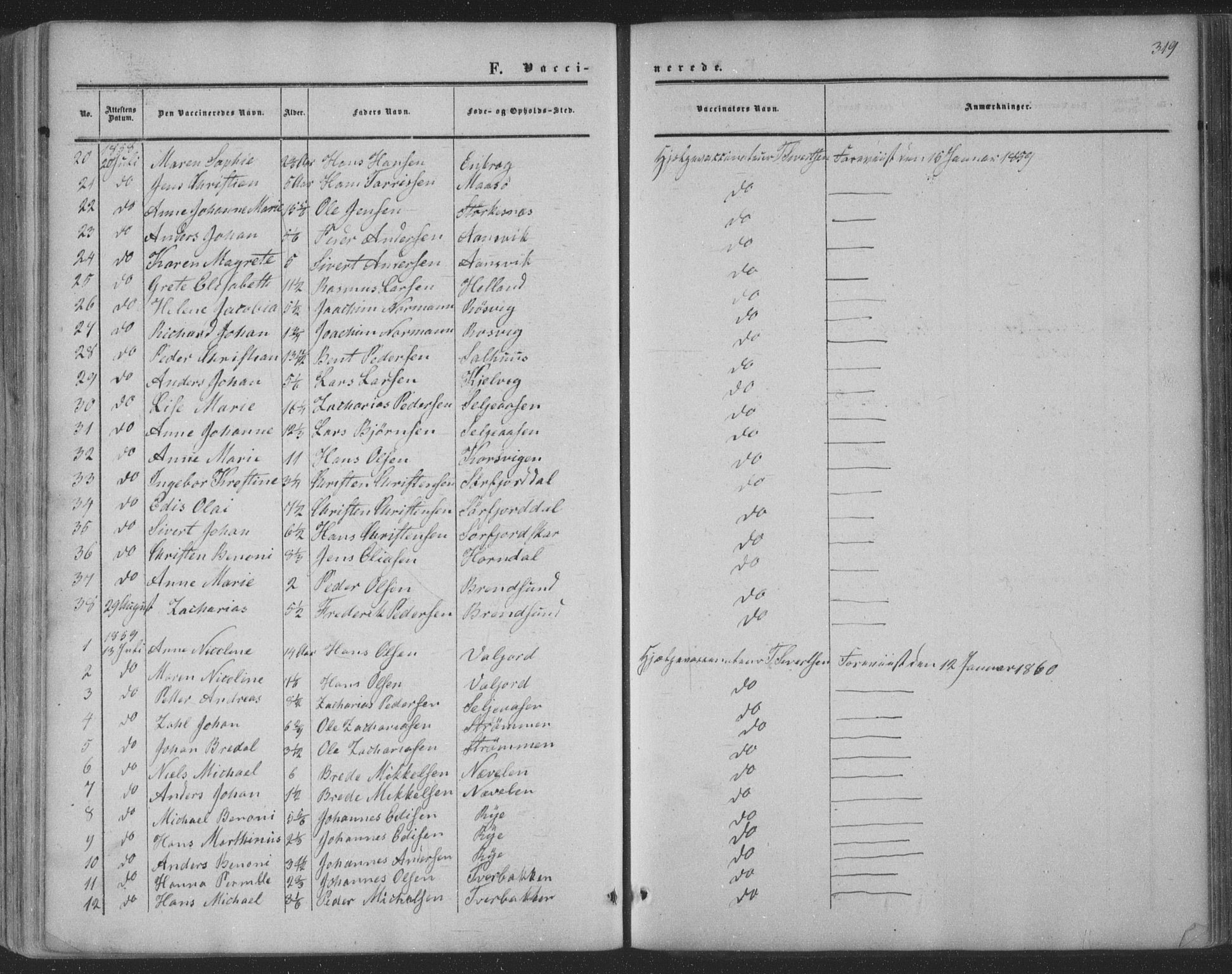 Ministerialprotokoller, klokkerbøker og fødselsregistre - Nordland, AV/SAT-A-1459/853/L0770: Parish register (official) no. 853A09, 1857-1870, p. 319