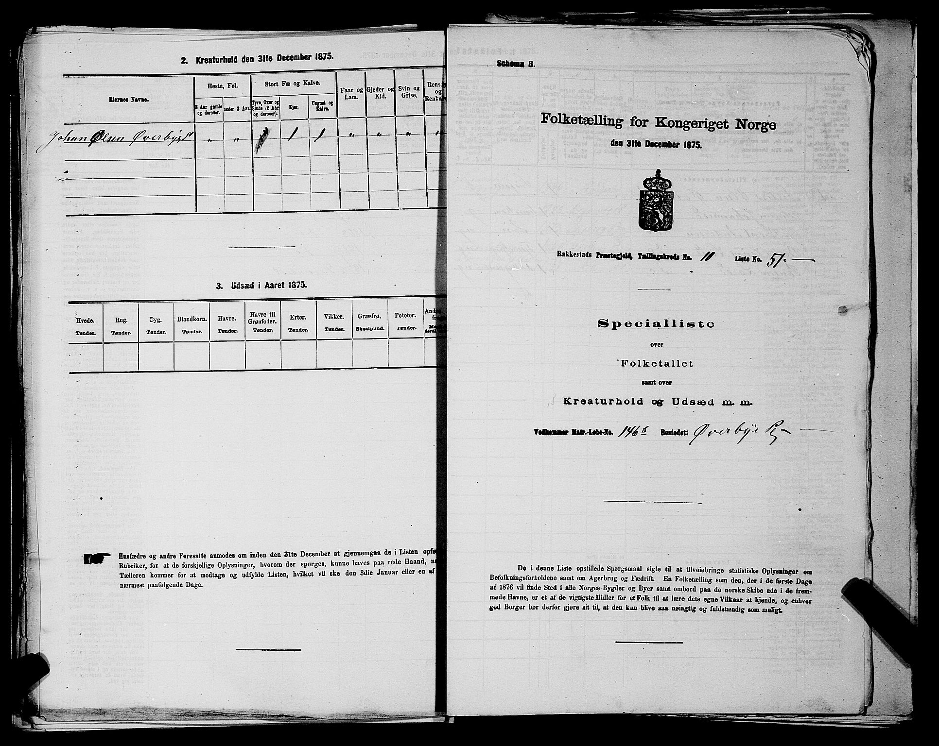 RA, 1875 census for 0128P Rakkestad, 1875, p. 1275