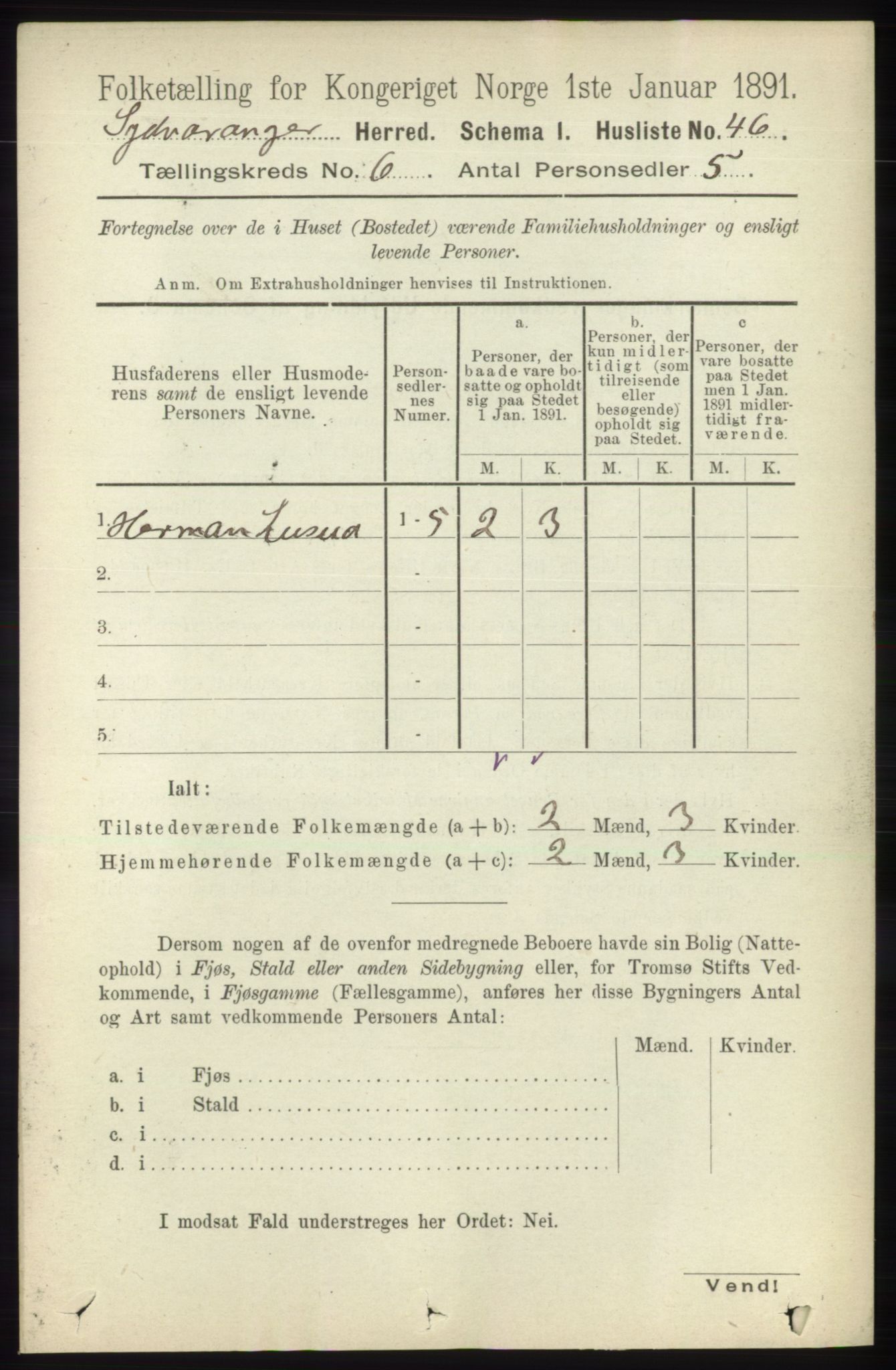 RA, 1891 census for 2030 Sør-Varanger, 1891, p. 1895