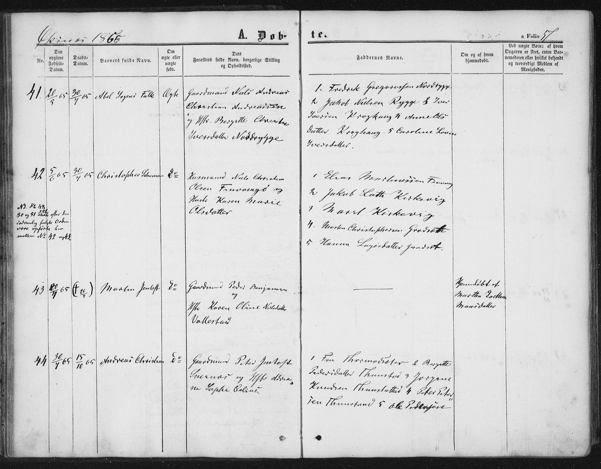 Ministerialprotokoller, klokkerbøker og fødselsregistre - Nordland, SAT/A-1459/893/L1333: Parish register (official) no. 893A06, 1858-1866, p. 57