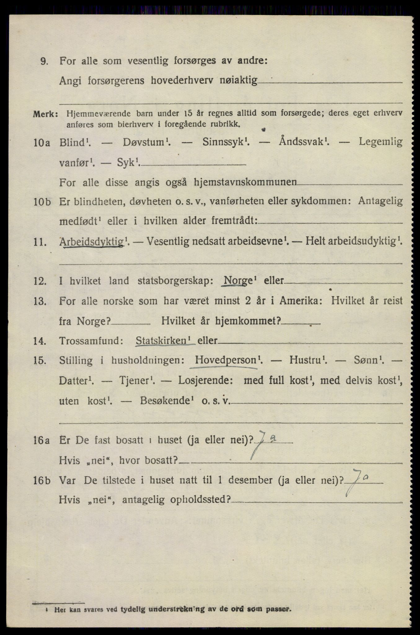 SAKO, 1920 census for Sandeherred, 1920, p. 20151