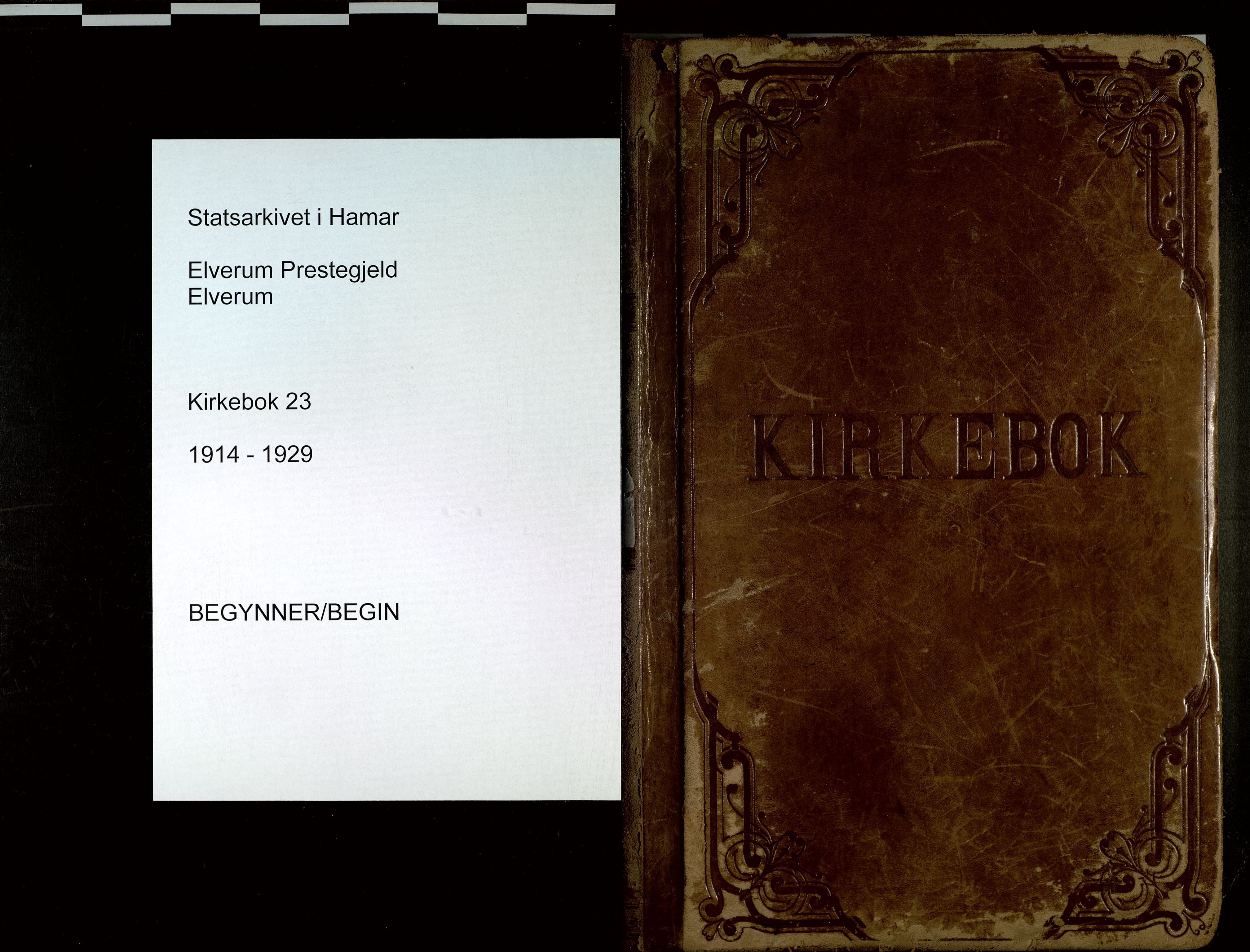 Elverum prestekontor, SAH/PREST-044/H/Ha/Haa/L0023: Parish register (official) no. 23, 1914-1929