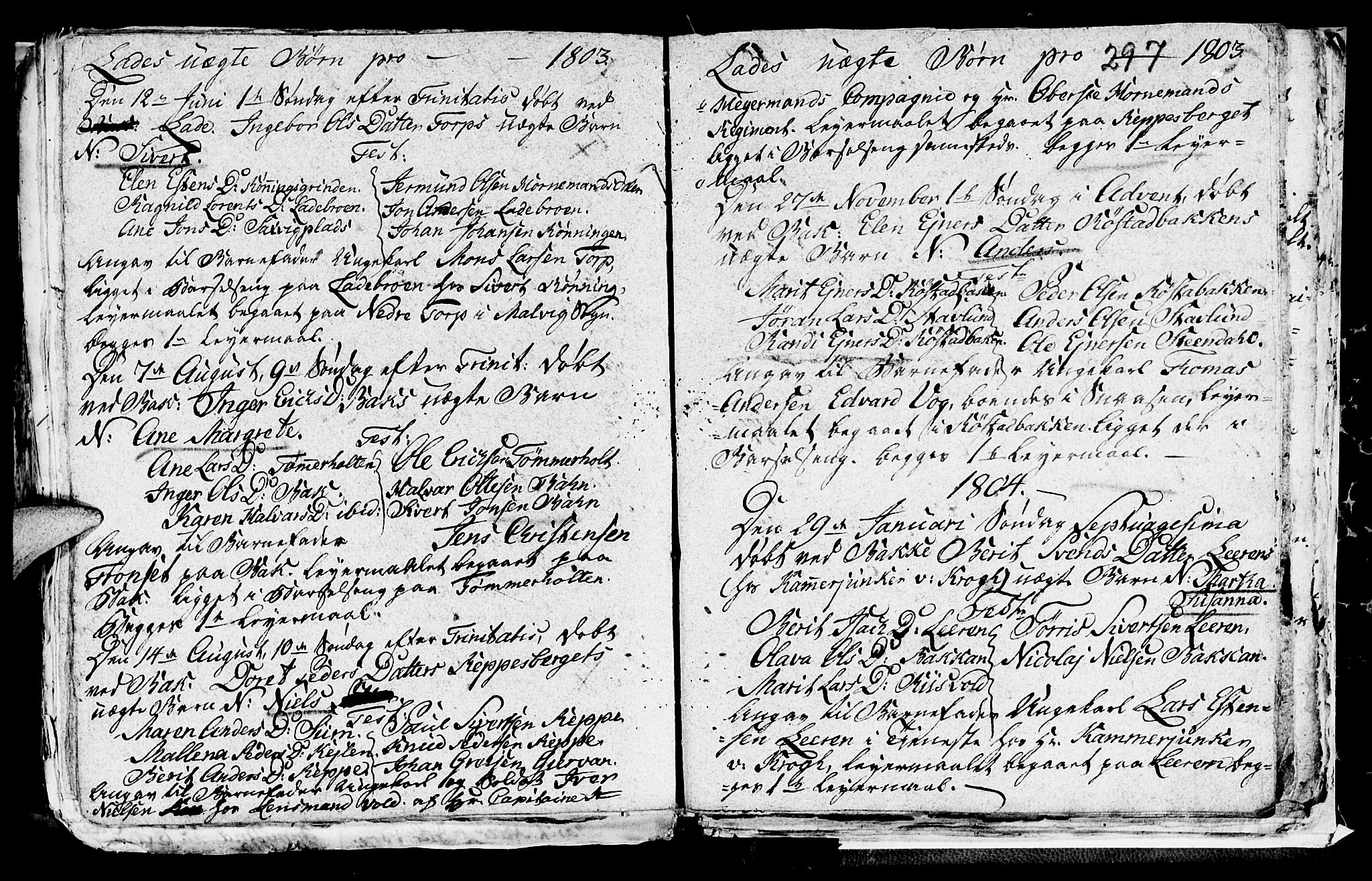 Ministerialprotokoller, klokkerbøker og fødselsregistre - Sør-Trøndelag, SAT/A-1456/606/L0305: Parish register (copy) no. 606C01, 1757-1819, p. 297