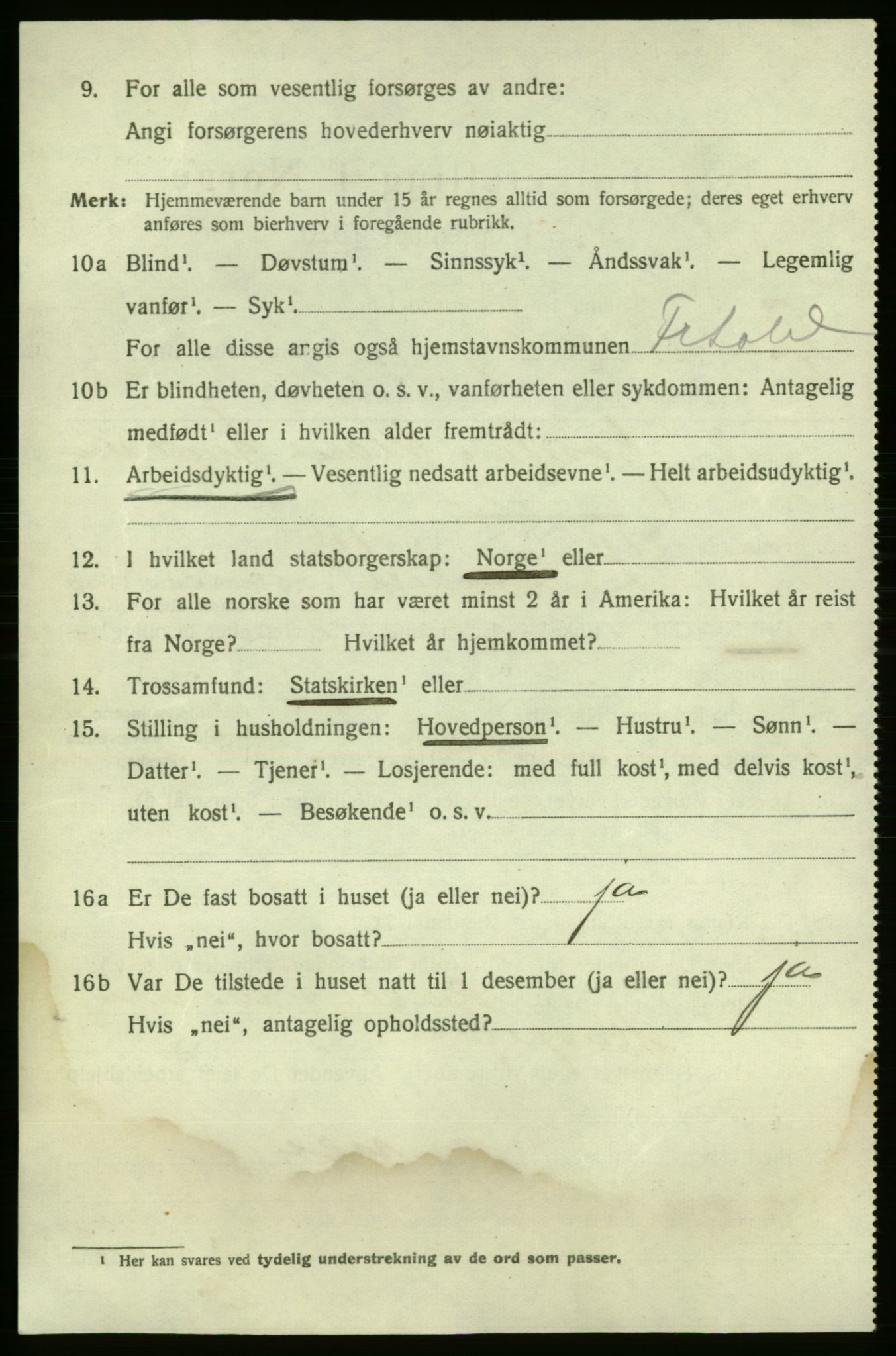SAO, 1920 census for Fredrikshald, 1920, p. 19362
