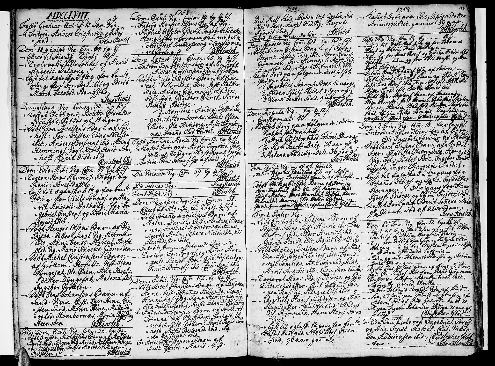 Ministerialprotokoller, klokkerbøker og fødselsregistre - Nordland, SAT/A-1459/812/L0173: Parish register (official) no. 812A02, 1752-1800, p. 15