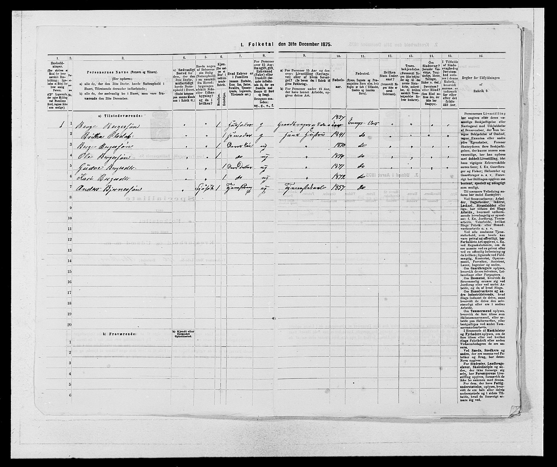 SAB, 1875 census for 1235P Voss, 1875, p. 2055