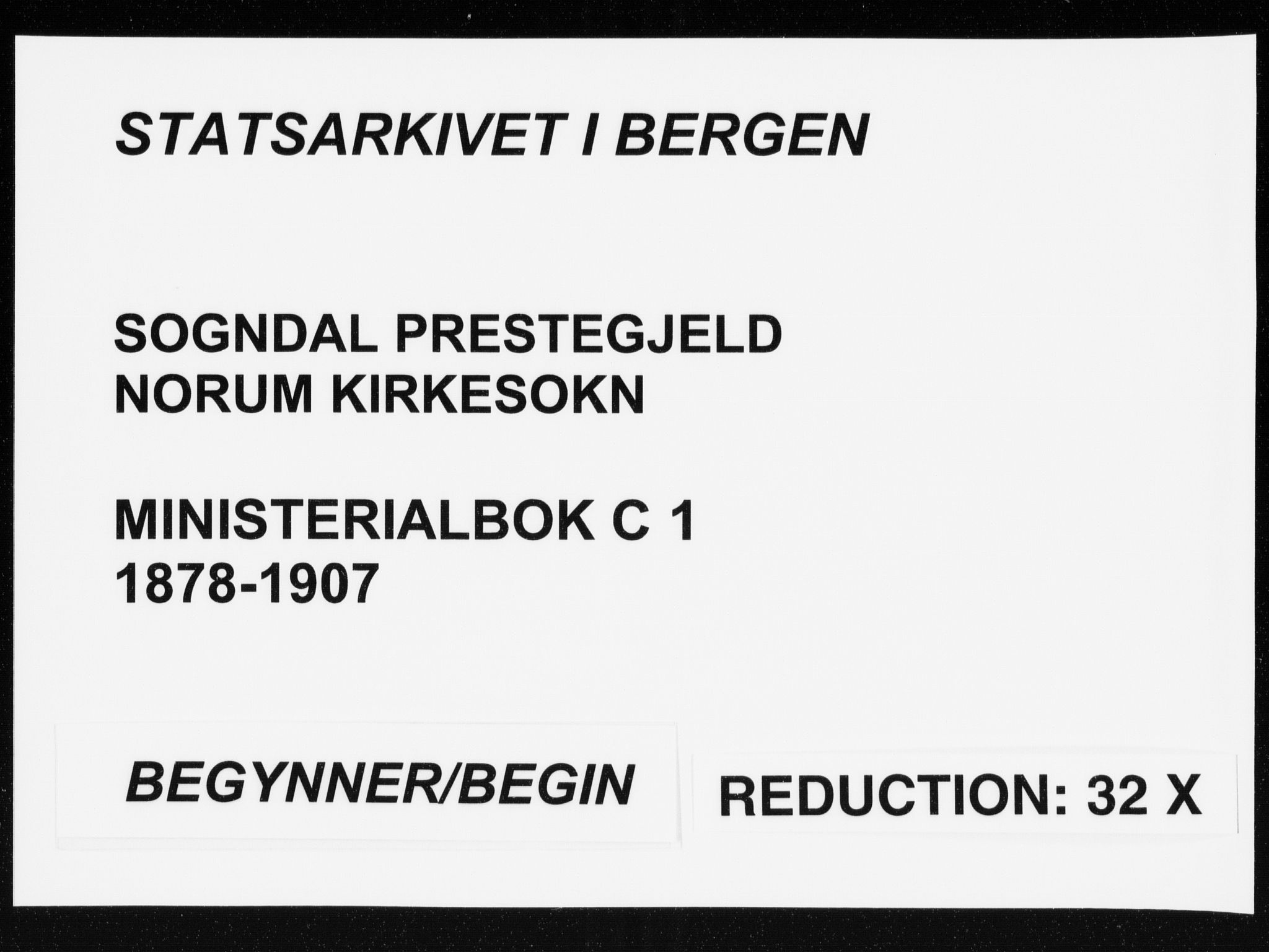 Sogndal sokneprestembete, SAB/A-81301/H/Haa/Haac/L0001: Parish register (official) no. C 1, 1878-1907