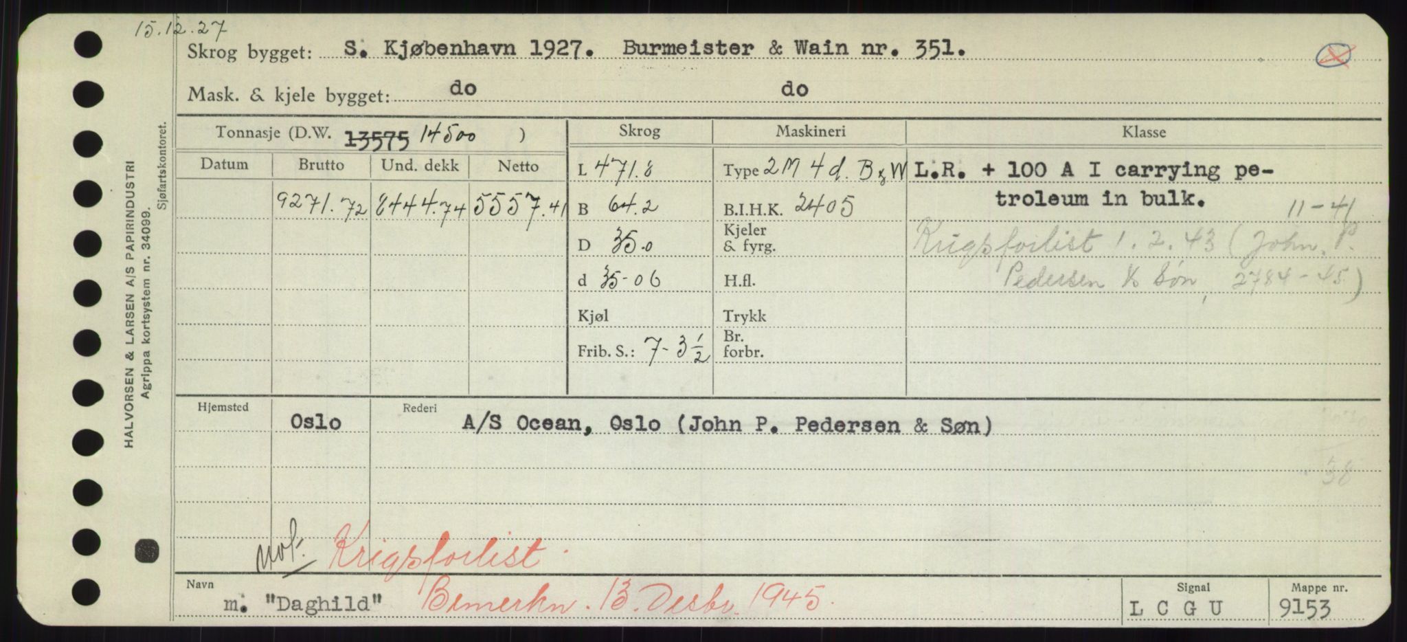 Sjøfartsdirektoratet med forløpere, Skipsmålingen, RA/S-1627/H/Hd/L0008: Fartøy, C-D, p. 333