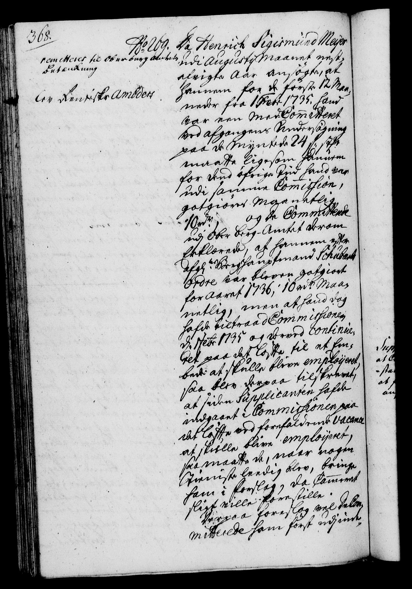 Rentekammeret, Kammerkanselliet, RA/EA-3111/G/Gh/Gha/L0020: Norsk ekstraktmemorialprotokoll (merket RK 53.65), 1738-1739, p. 368