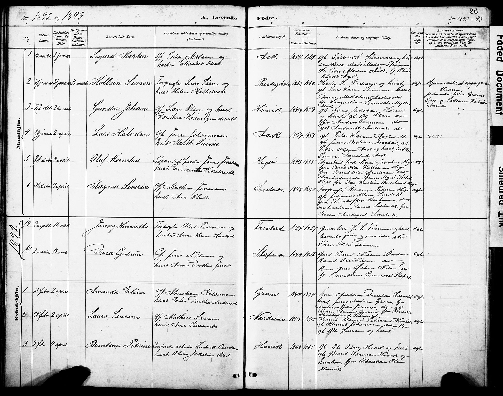 Askvoll sokneprestembete, SAB/A-79501/H/Hab/Haba/L0003: Parish register (copy) no. A 3, 1886-1928, p. 26