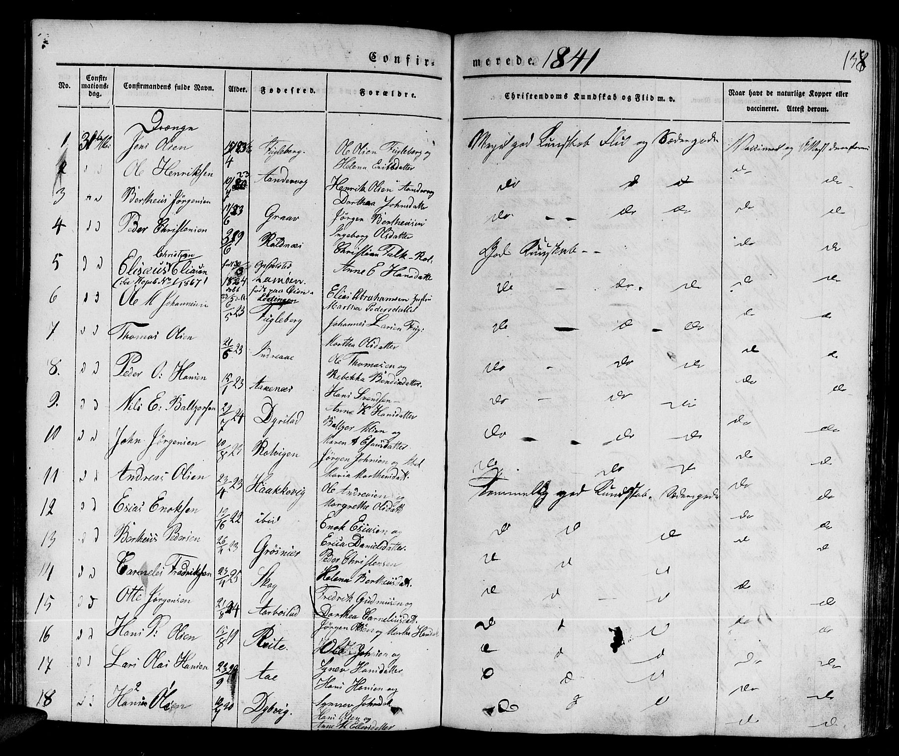 Ibestad sokneprestembete, SATØ/S-0077/H/Ha/Haa/L0006kirke: Parish register (official) no. 6, 1837-1850, p. 138