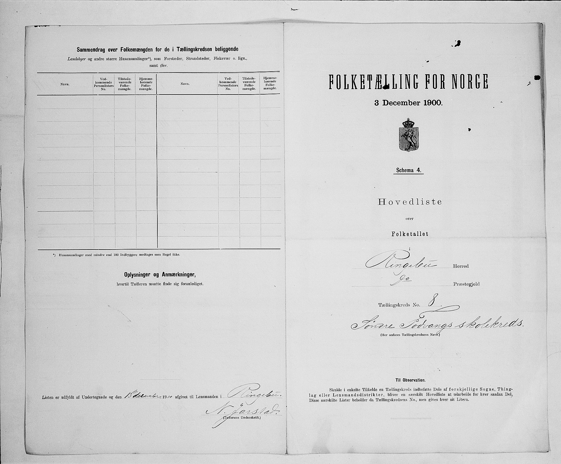 SAH, 1900 census for Ringebu, 1900, p. 35