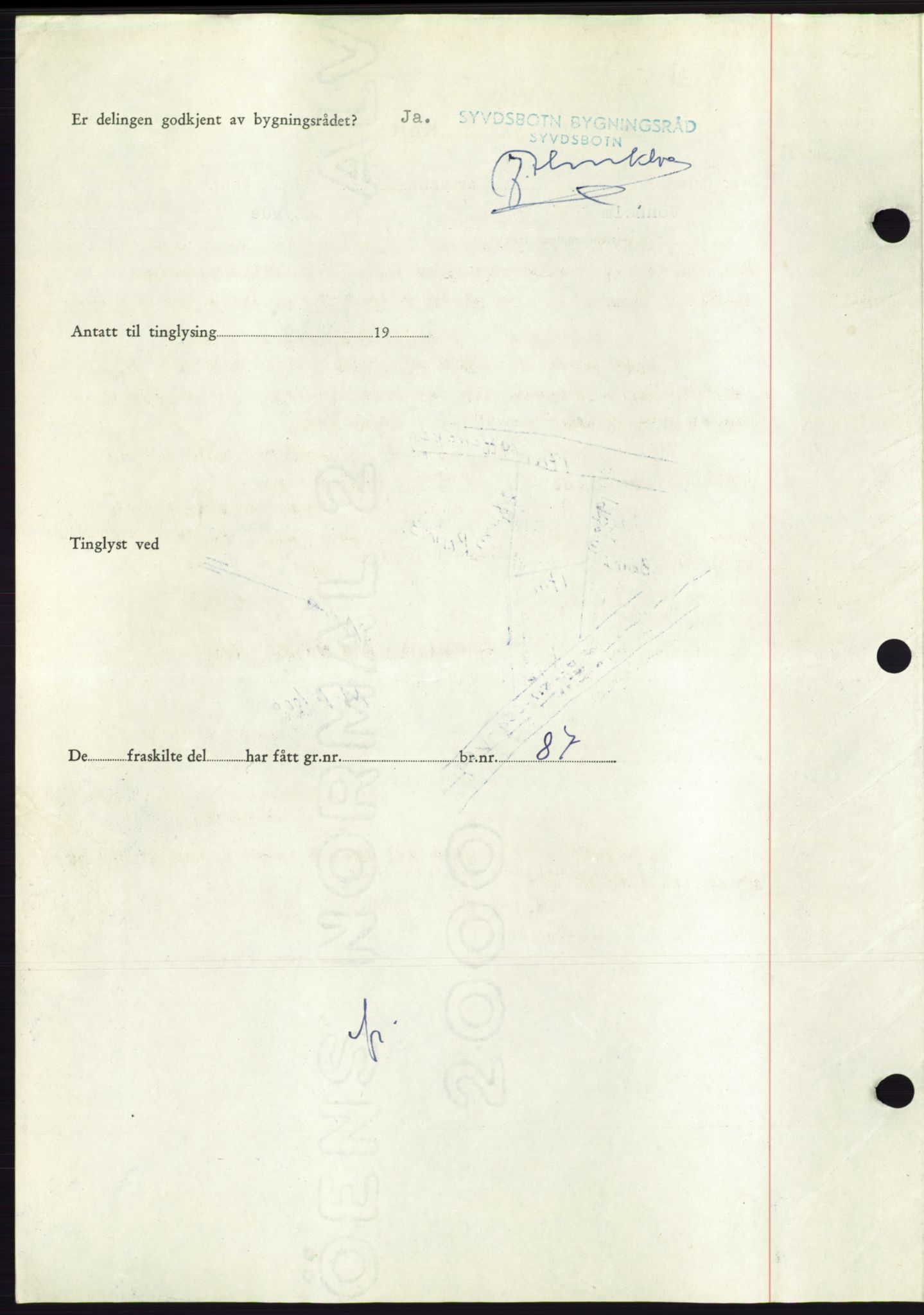 Søre Sunnmøre sorenskriveri, AV/SAT-A-4122/1/2/2C/L0101: Mortgage book no. 27A, 1955-1955, Diary no: : 2285/1955