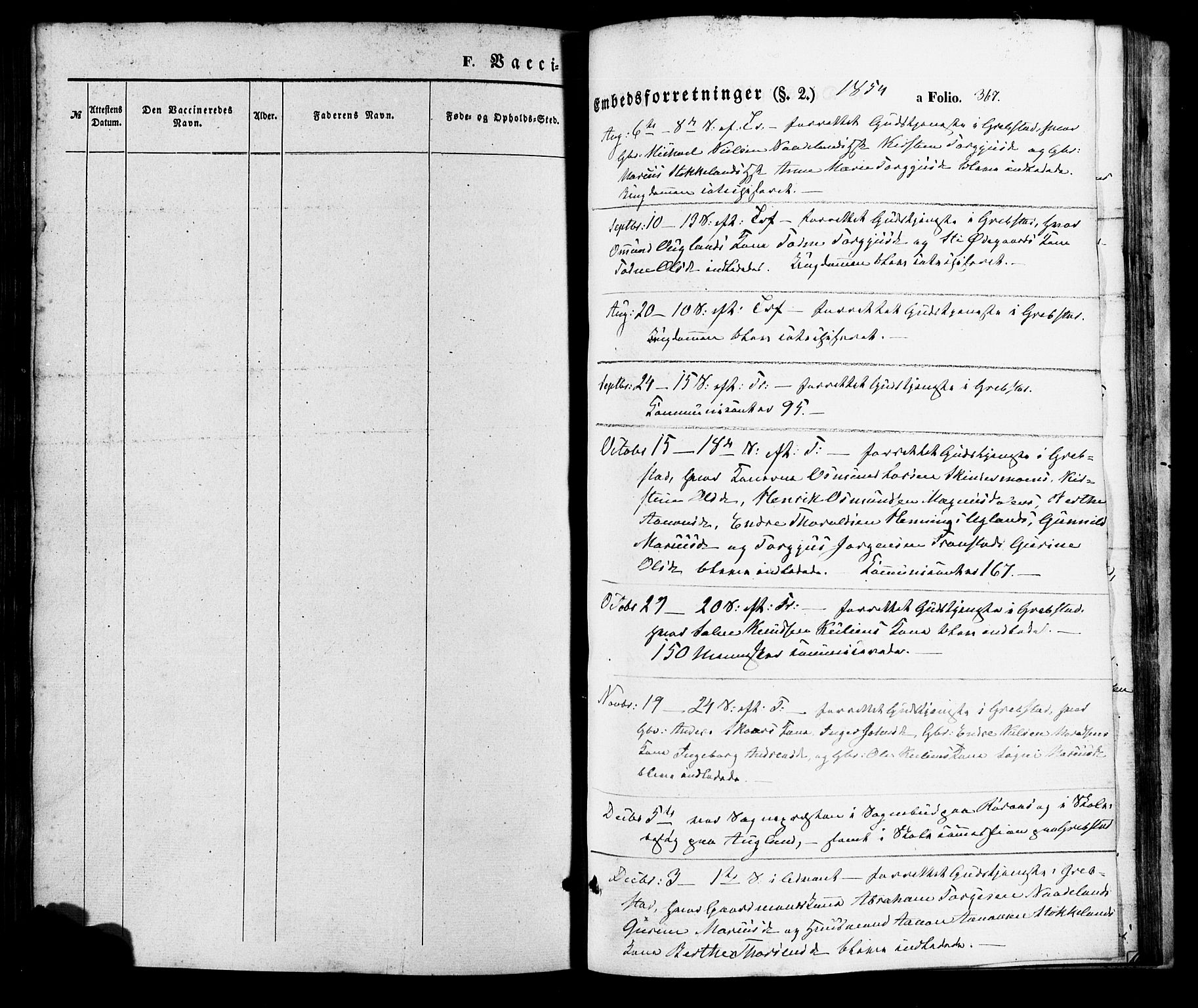 Søgne sokneprestkontor, AV/SAK-1111-0037/F/Fa/Faa/L0002: Parish register (official) no. A 2, 1854-1882, p. 367