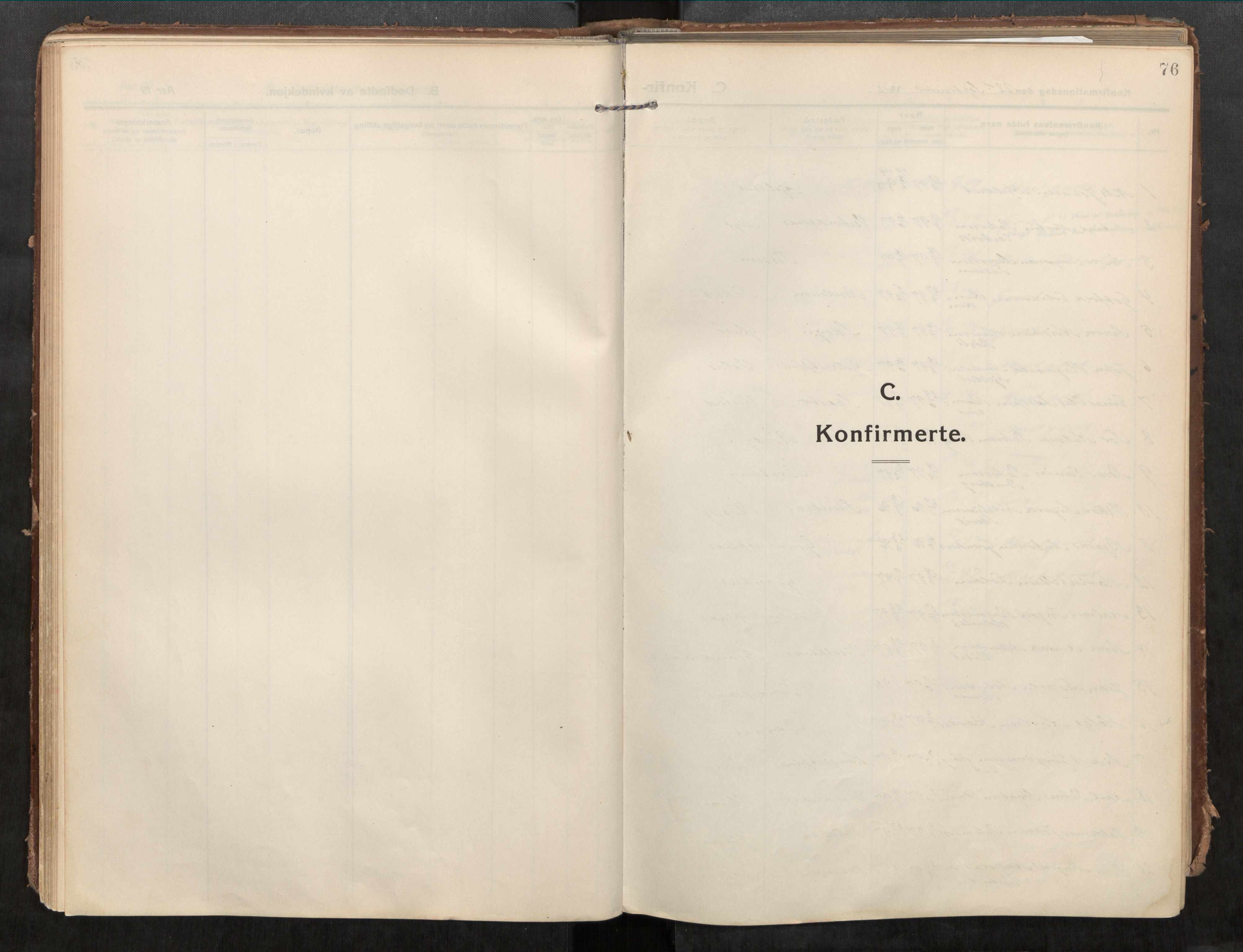 Beitstad sokneprestkontor, SAT/A-1162/I/I1/I1a/L0001: Parish register (official) no. 1, 1912-1927, p. 76