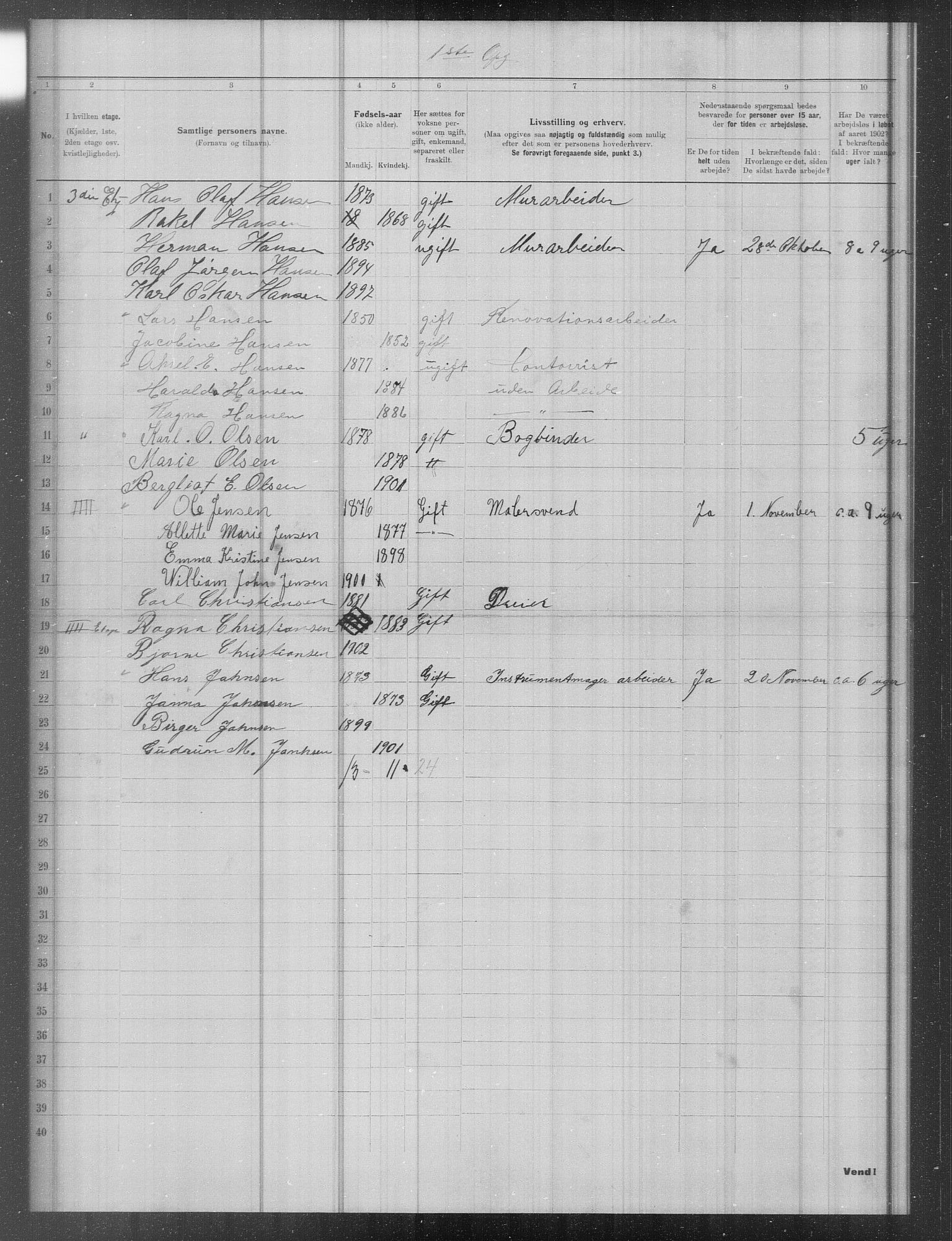 OBA, Municipal Census 1902 for Kristiania, 1902, p. 13841