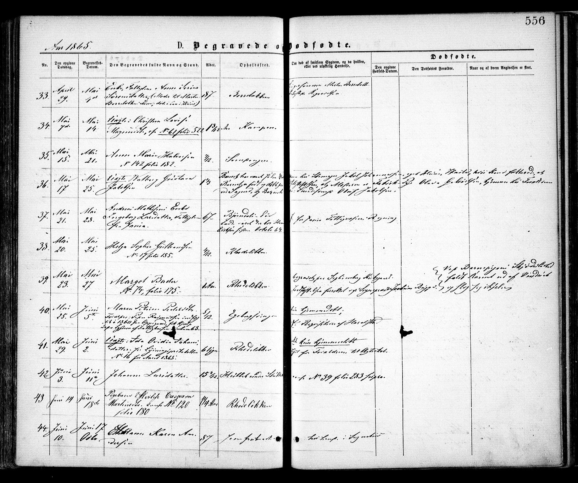 Østre Aker prestekontor Kirkebøker, AV/SAO-A-10840/F/Fa/L0001: Parish register (official) no. I 1, 1861-1869, p. 556