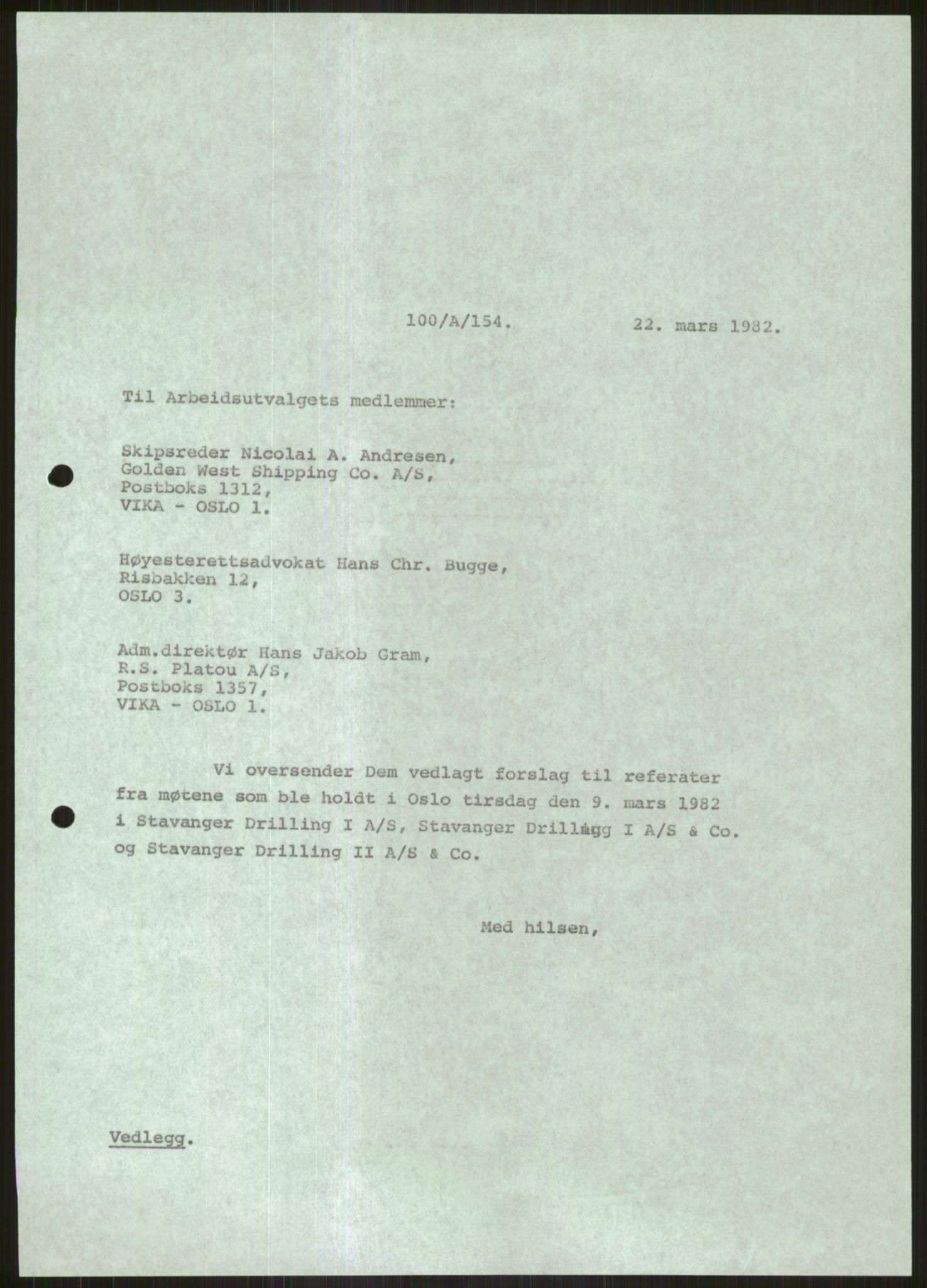 Pa 1503 - Stavanger Drilling AS, SAST/A-101906/D/L0005: Korrespondanse og saksdokumenter, 1974-1985, p. 834