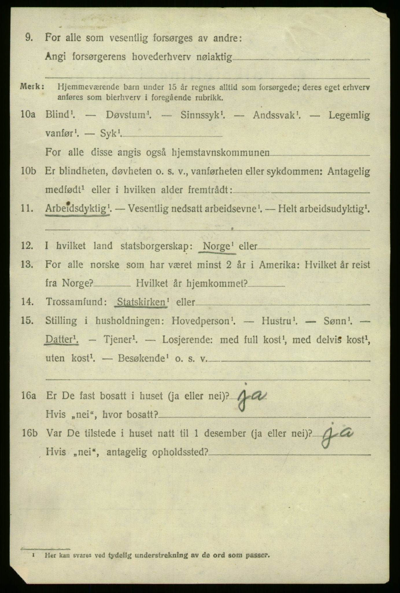 SAB, 1920 census for Gaular, 1920, p. 2931