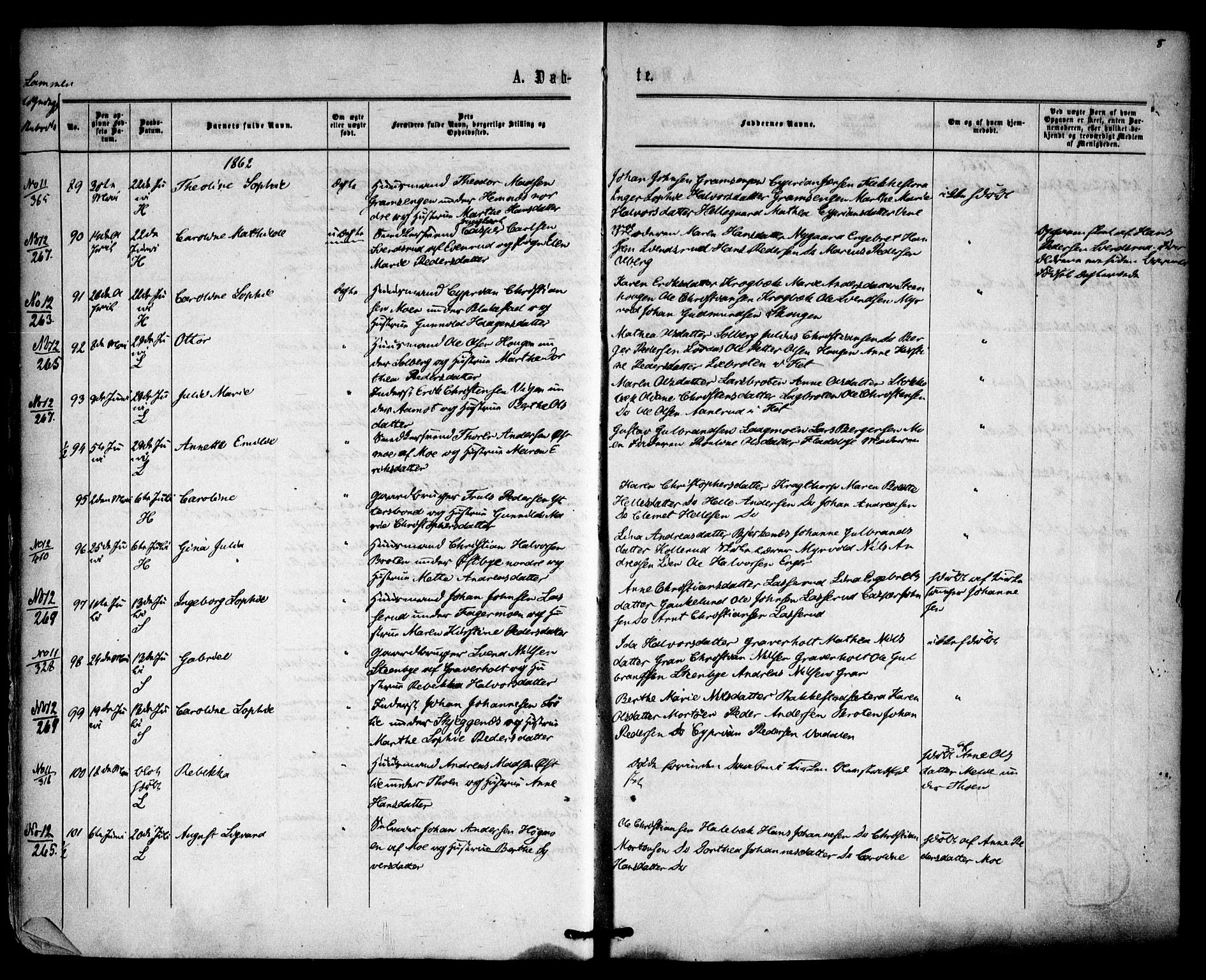 Høland prestekontor Kirkebøker, AV/SAO-A-10346a/F/Fa/L0011: Parish register (official) no. I 11, 1862-1869, p. 8