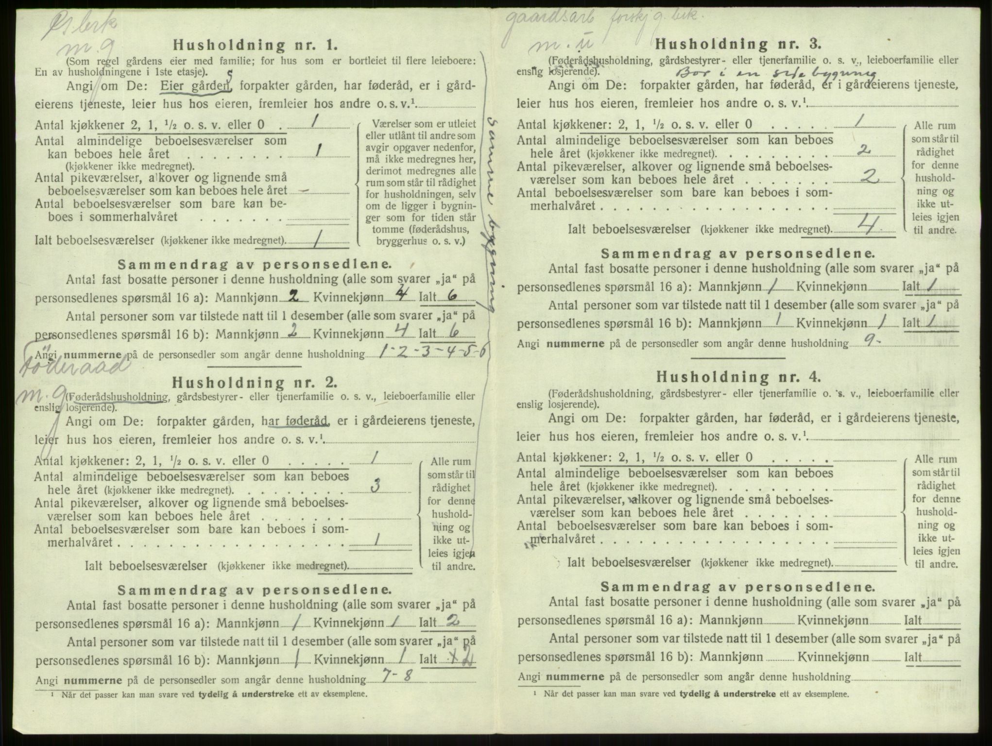 SAB, 1920 census for Lærdal, 1920, p. 373