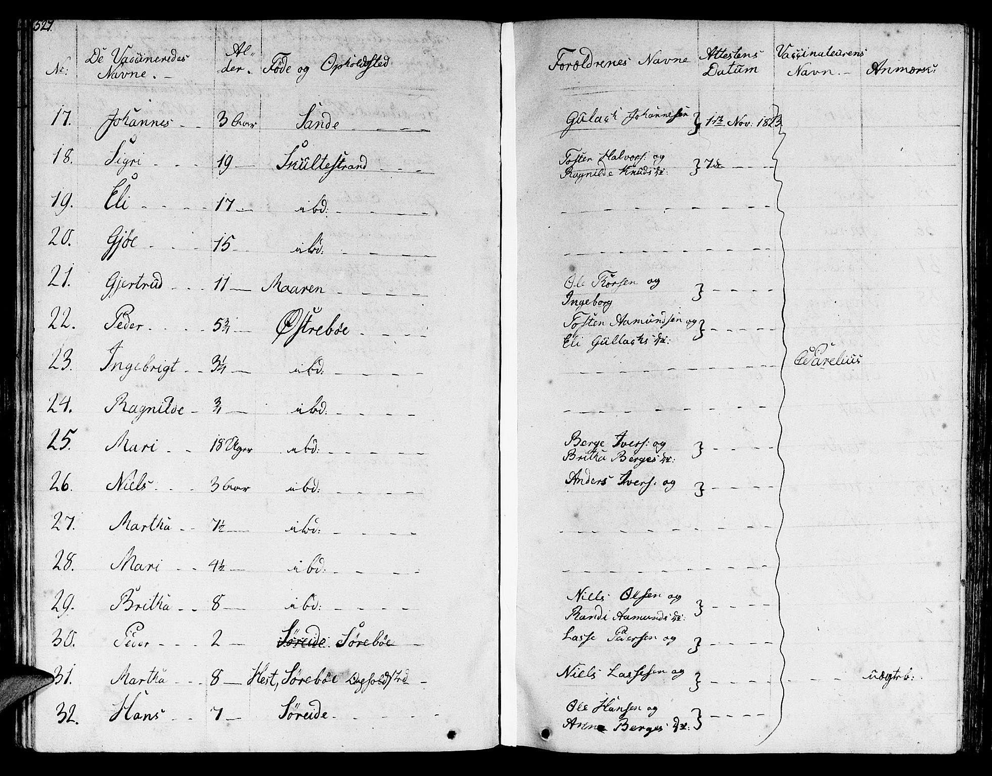 Lavik sokneprestembete, AV/SAB-A-80901: Parish register (official) no. A 2II, 1821-1842, p. 527