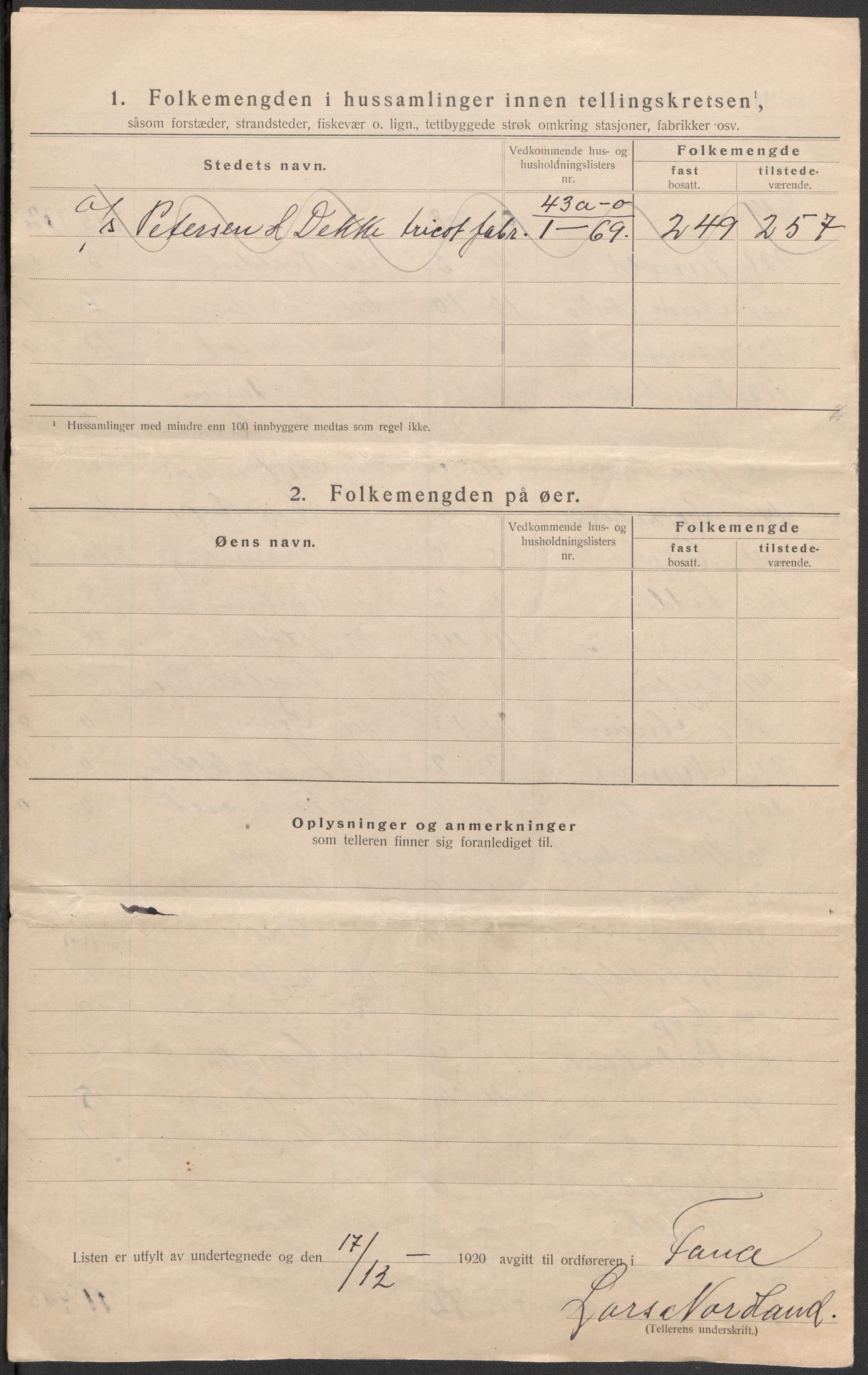 SAB, 1920 census for Fana, 1920, p. 32