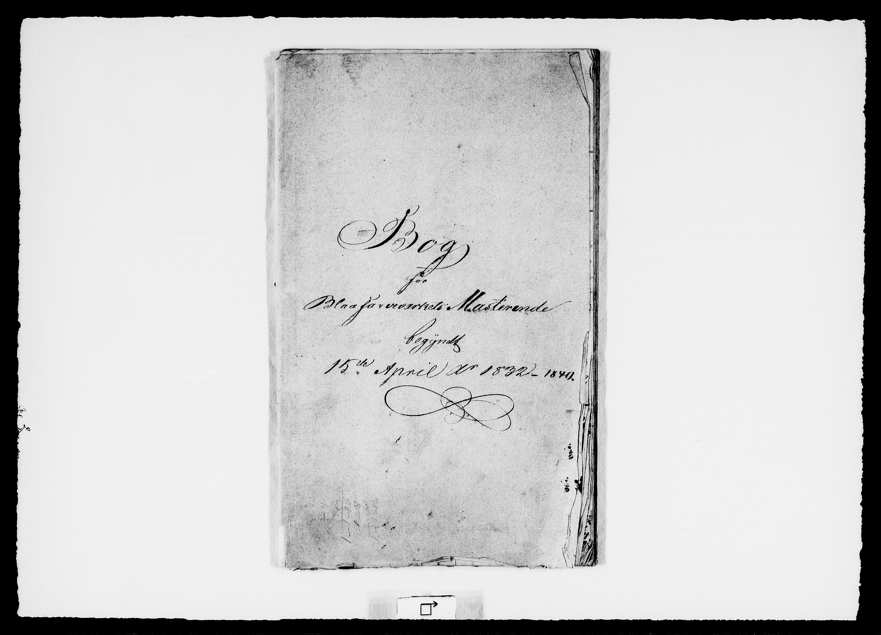 Modums Blaafarveværk, RA/PA-0157/G/Gd/Gdd/L0309/0005: -- / Bog for Blaafarveværkets Masterende, 1827-1859, p. 4