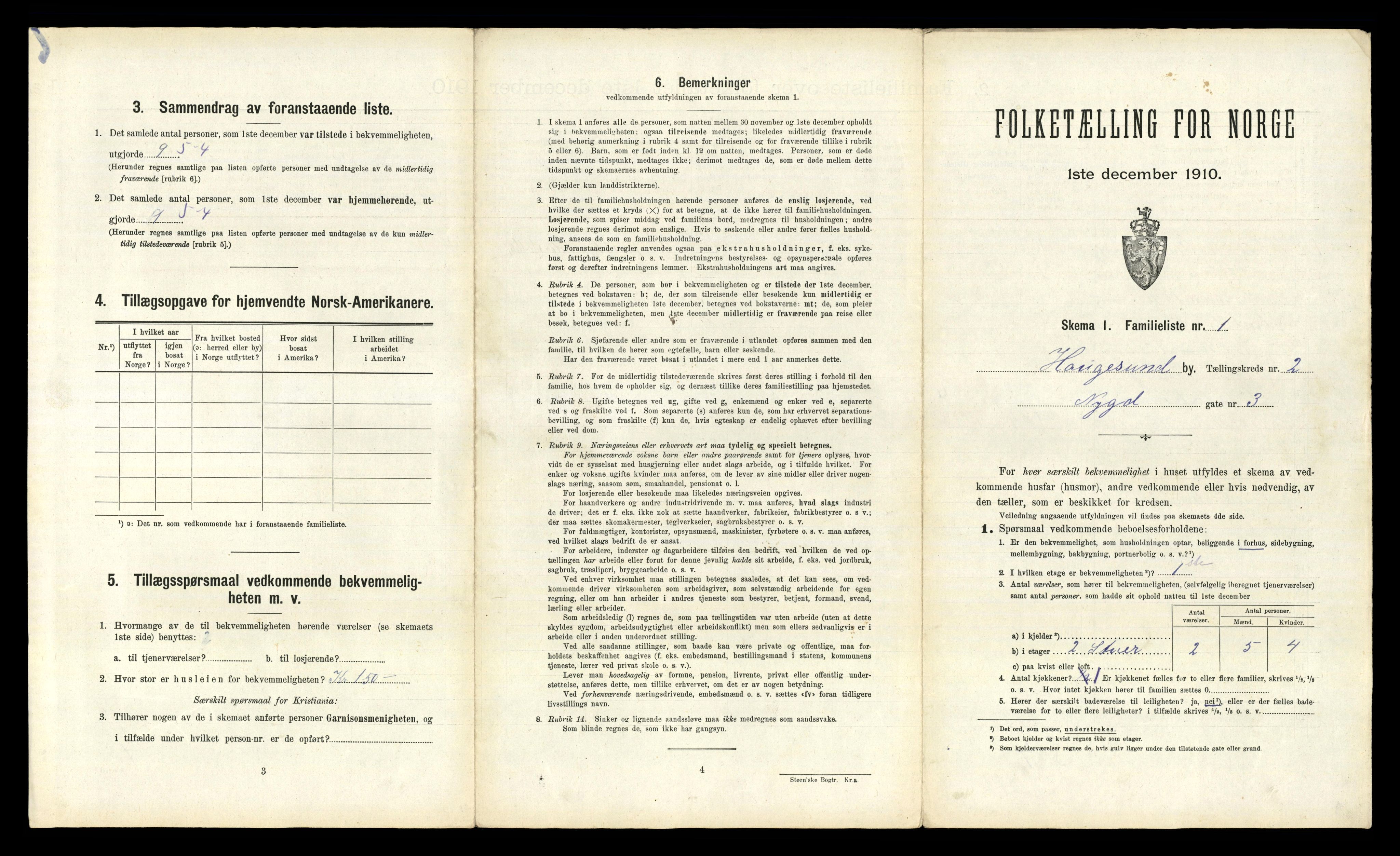 RA, 1910 census for Haugesund, 1910, p. 1428