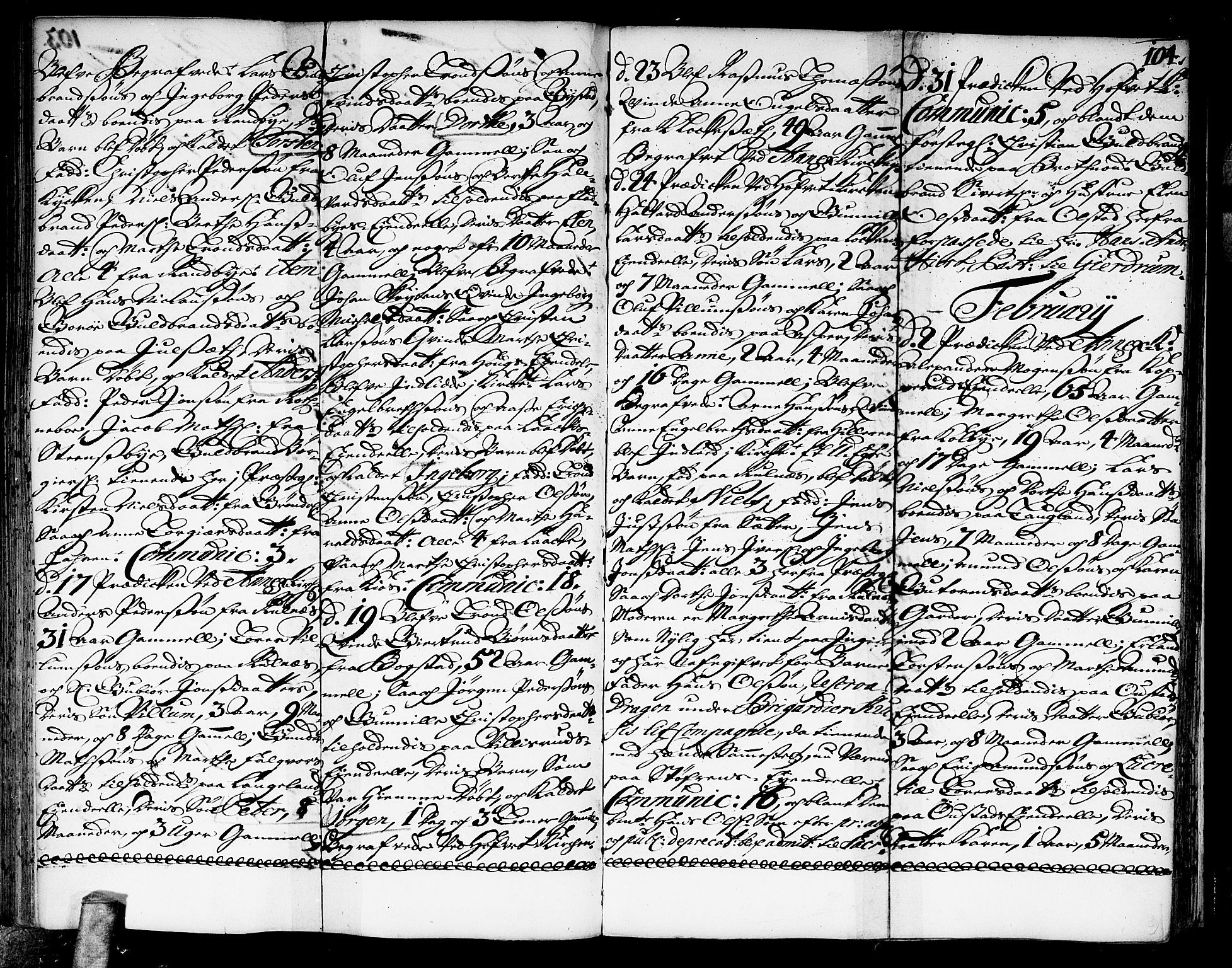 Ullensaker prestekontor Kirkebøker, AV/SAO-A-10236a/F/Fa/L0003: Parish register (official) no. I 3, 1711-1720, p. 104