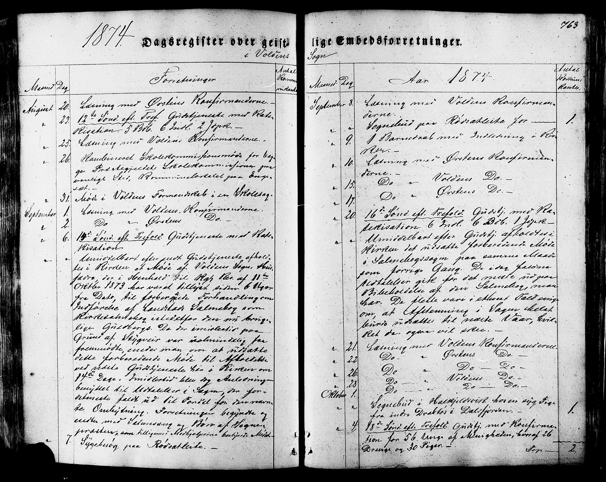 Ministerialprotokoller, klokkerbøker og fødselsregistre - Møre og Romsdal, SAT/A-1454/511/L0140: Parish register (official) no. 511A07, 1851-1878, p. 763