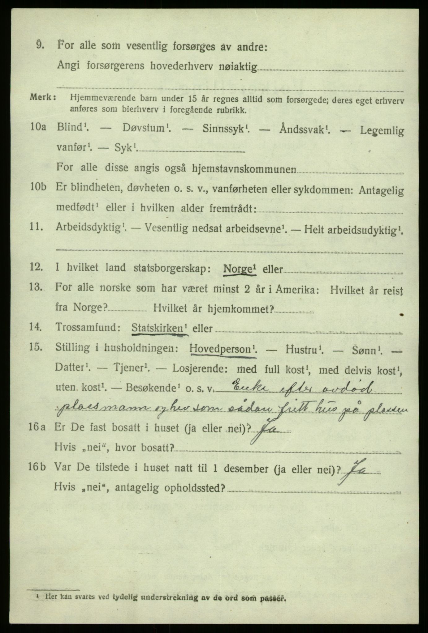 SAB, 1920 census for Sogndal, 1920, p. 8298