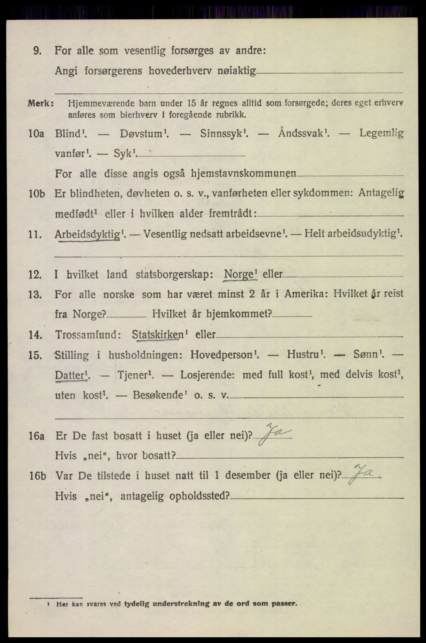 SAH, 1920 census for Jevnaker, 1920, p. 8848