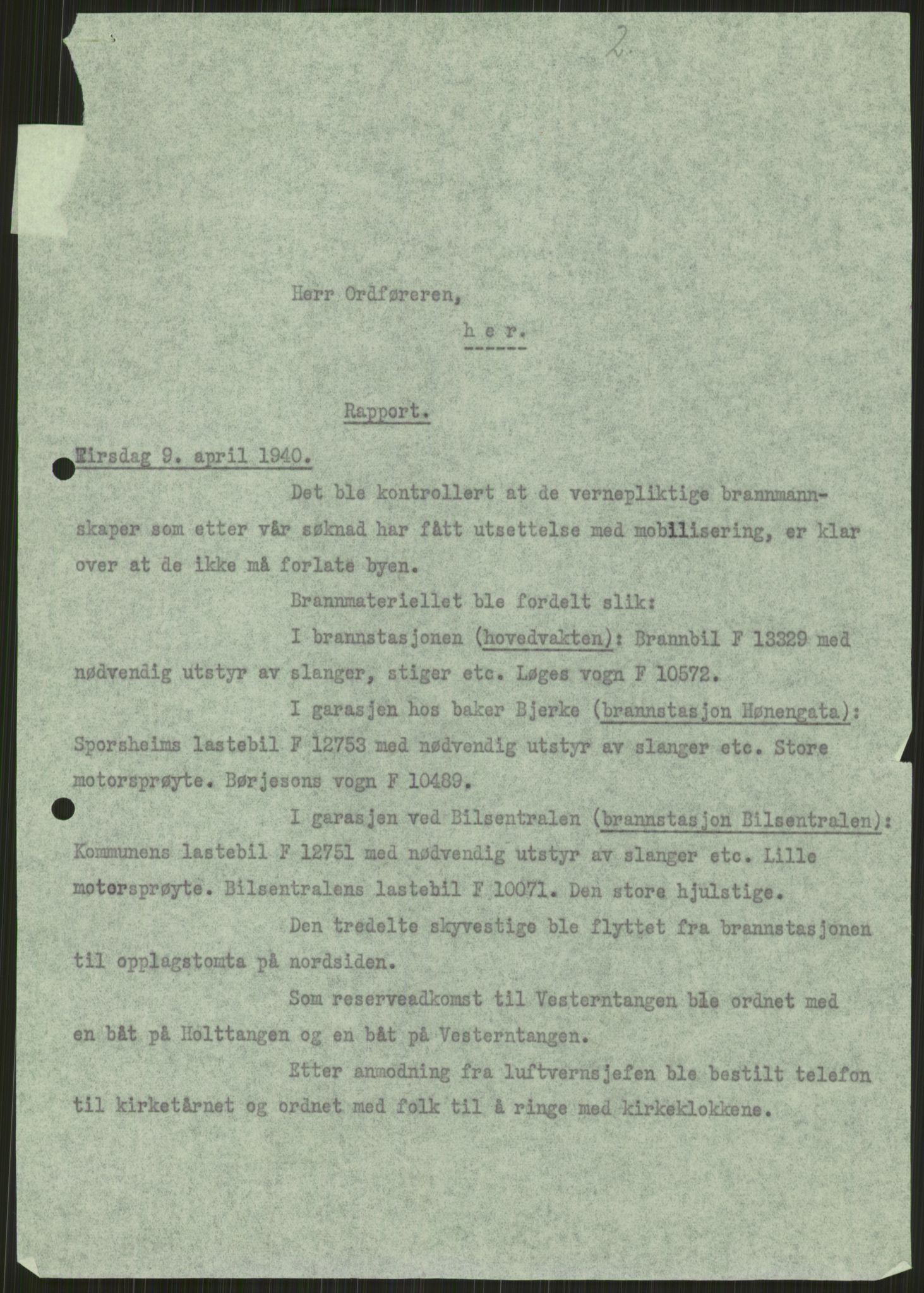 Forsvaret, Forsvarets krigshistoriske avdeling, AV/RA-RAFA-2017/Y/Ya/L0014: II-C-11-31 - Fylkesmenn.  Rapporter om krigsbegivenhetene 1940., 1940, p. 360