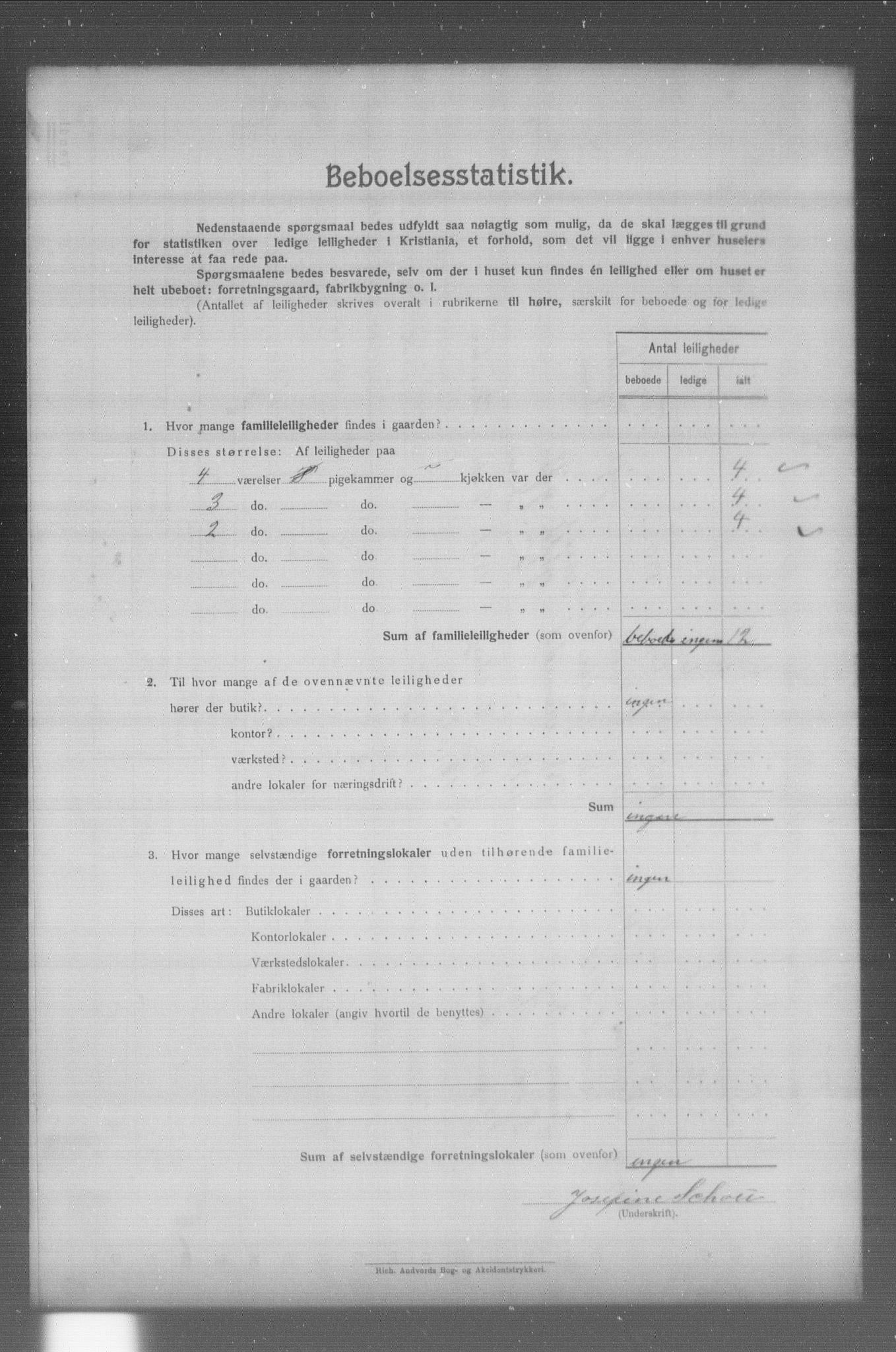 OBA, Municipal Census 1904 for Kristiania, 1904, p. 18874